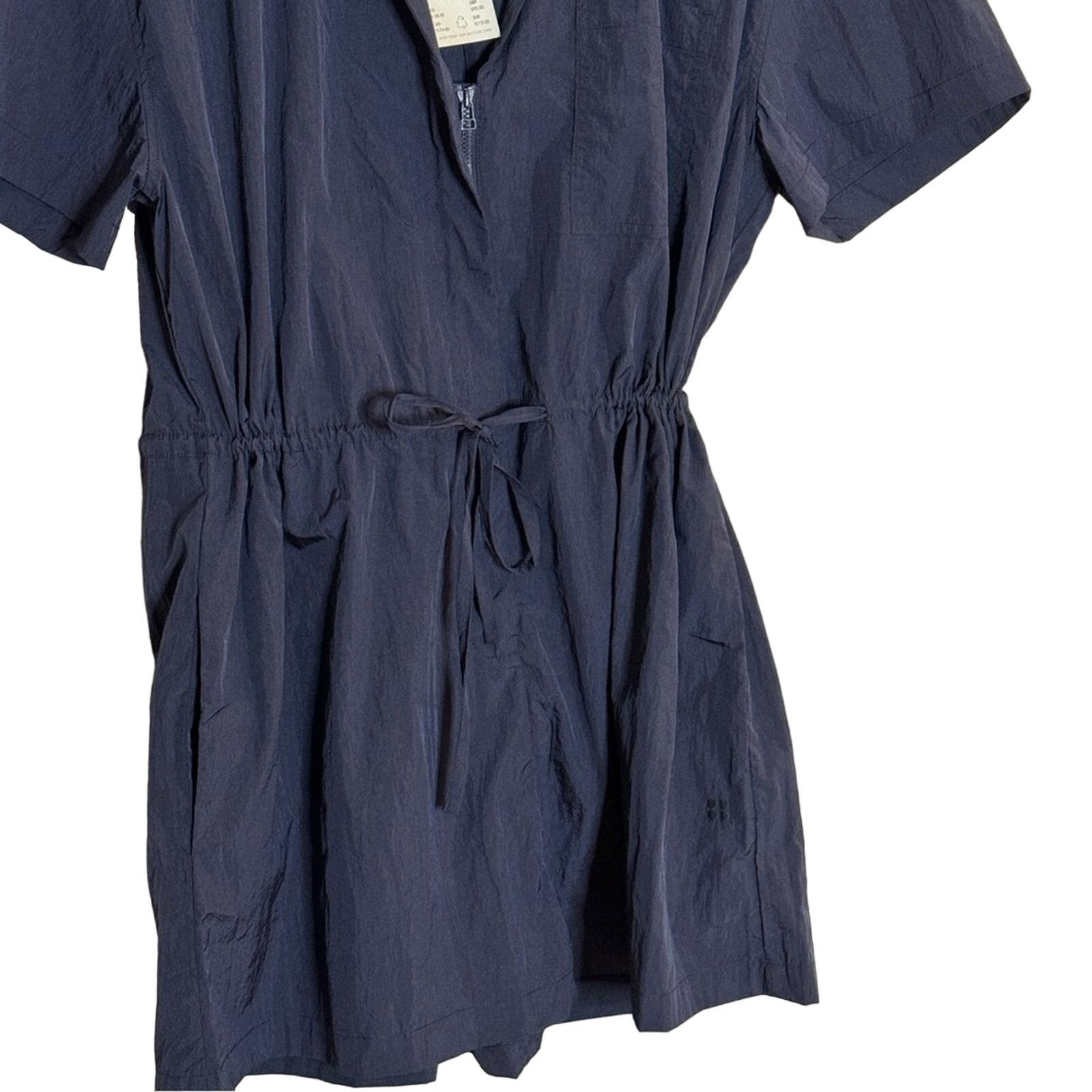 Sweaty Betty Sweaty Betty Anytime Short Sleeve Romper Navy Blue Size L Size 34" / US 12 / IT 48 - 8 Thumbnail