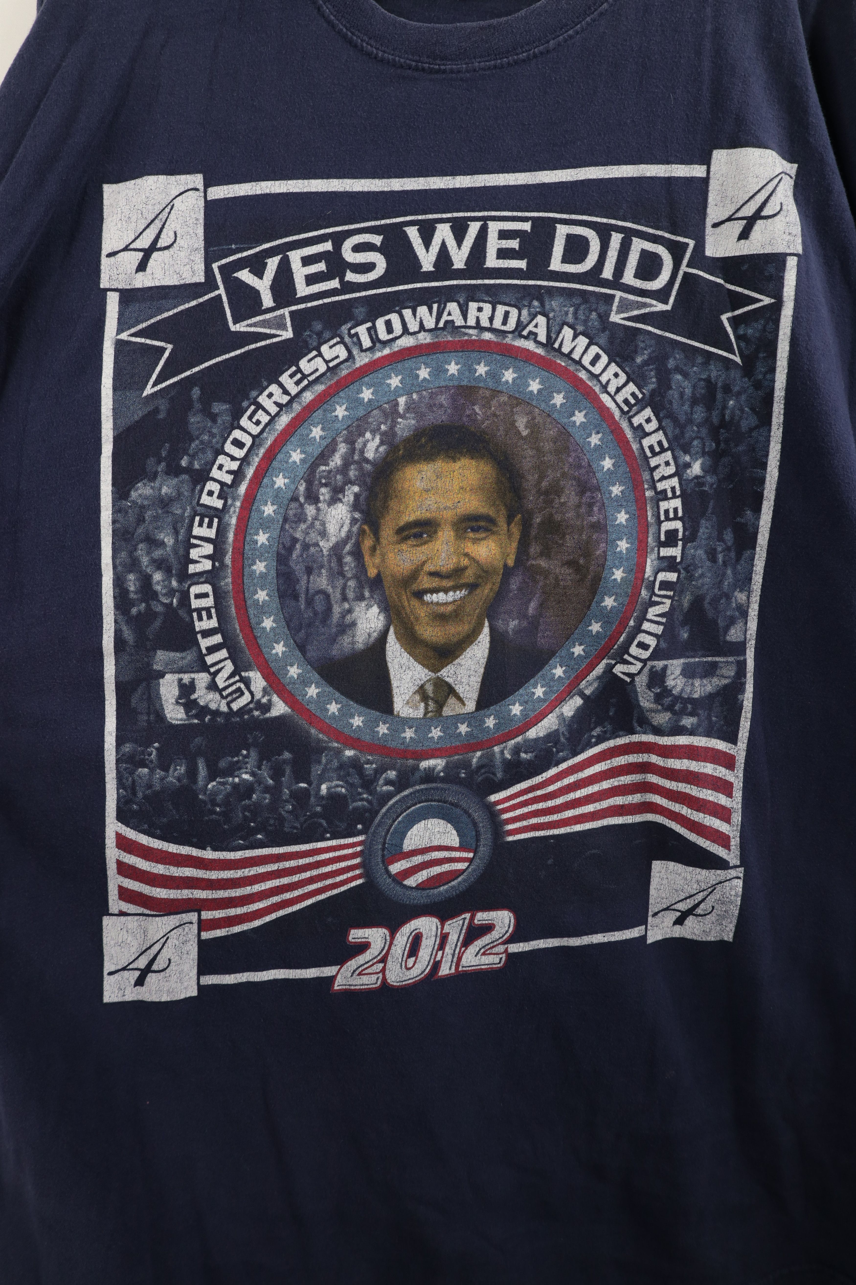 Vintage Vintage Y2K 2012 MLK Jr President Barack Obama T-Shirt Blue Size US XXL / EU 58 / 5 - 4 Thumbnail