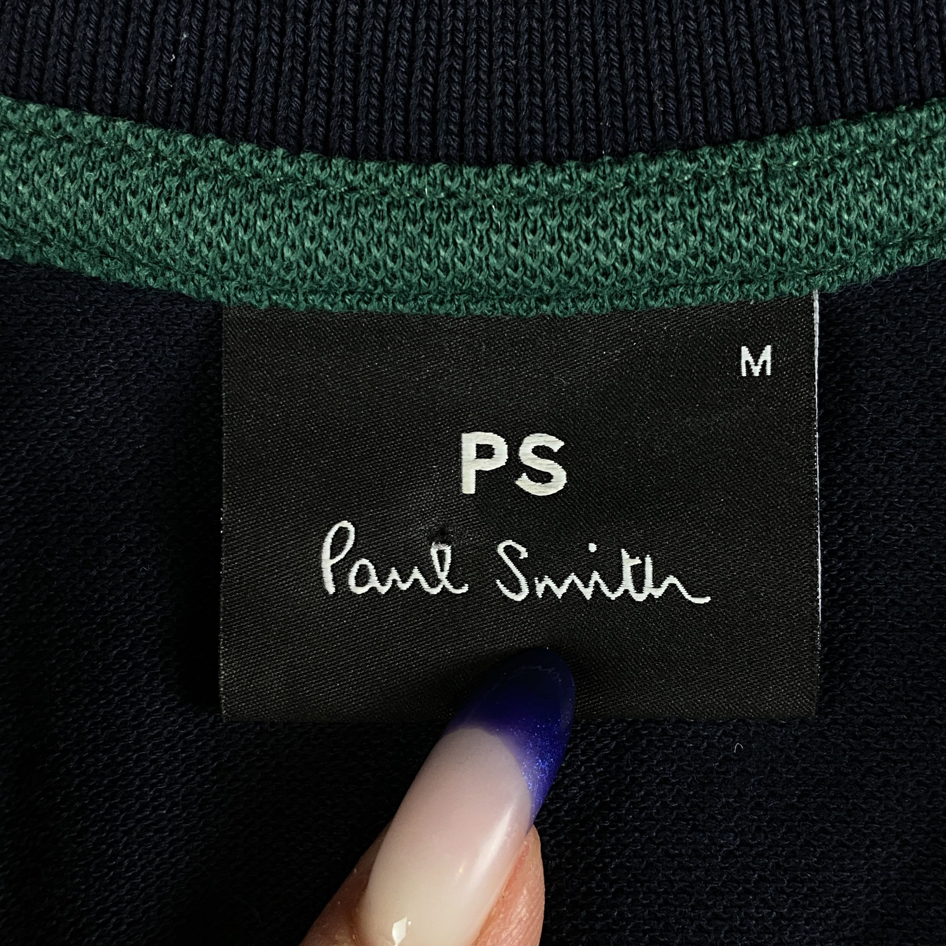 Paul Smith Men’s Polo Long Sleeve Sweatshirt Paul Smith Size M Blue Size US M / EU 48-50 / 2 - 4 Thumbnail