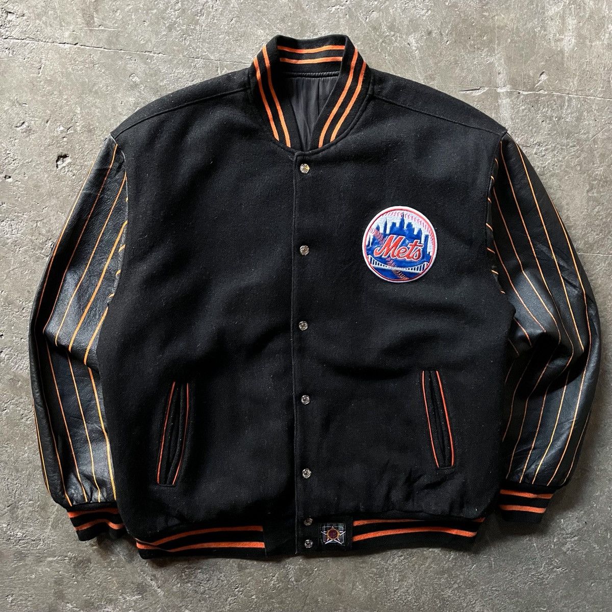 JH Design Vintage JH DESIGN NY mets reversible varsity jacket Size US XL / EU 56 / 4 - 1 Thumbnail