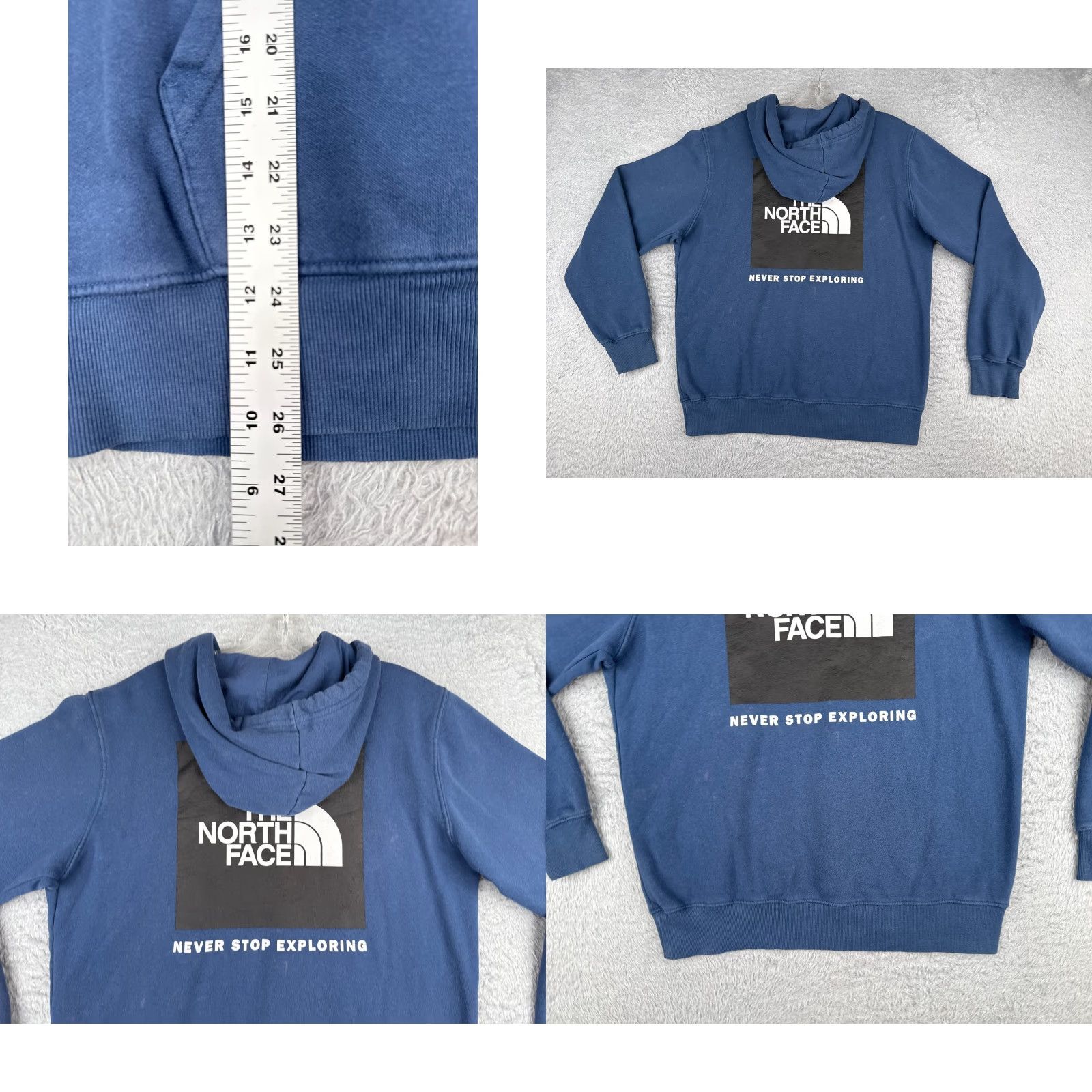 The North Face The North Face Mens Hoodie Pullover Blue Cotton Blend Zip Pocket Crew Neck S Small Regular Fit Logo Clothing Style: Pullover, Jacket, Sweatshirt? Size US S / EU 44-46 / 1 - 9 Thumbnail