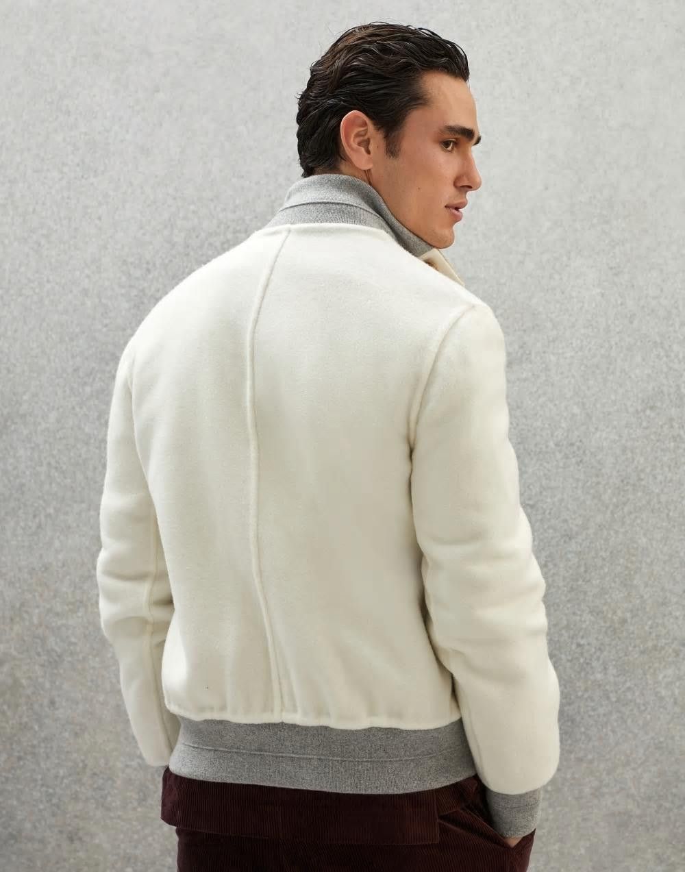 Brunello Cucinelli Jacket in Cream Size US S / EU 44-46 / 1 - 3 Thumbnail