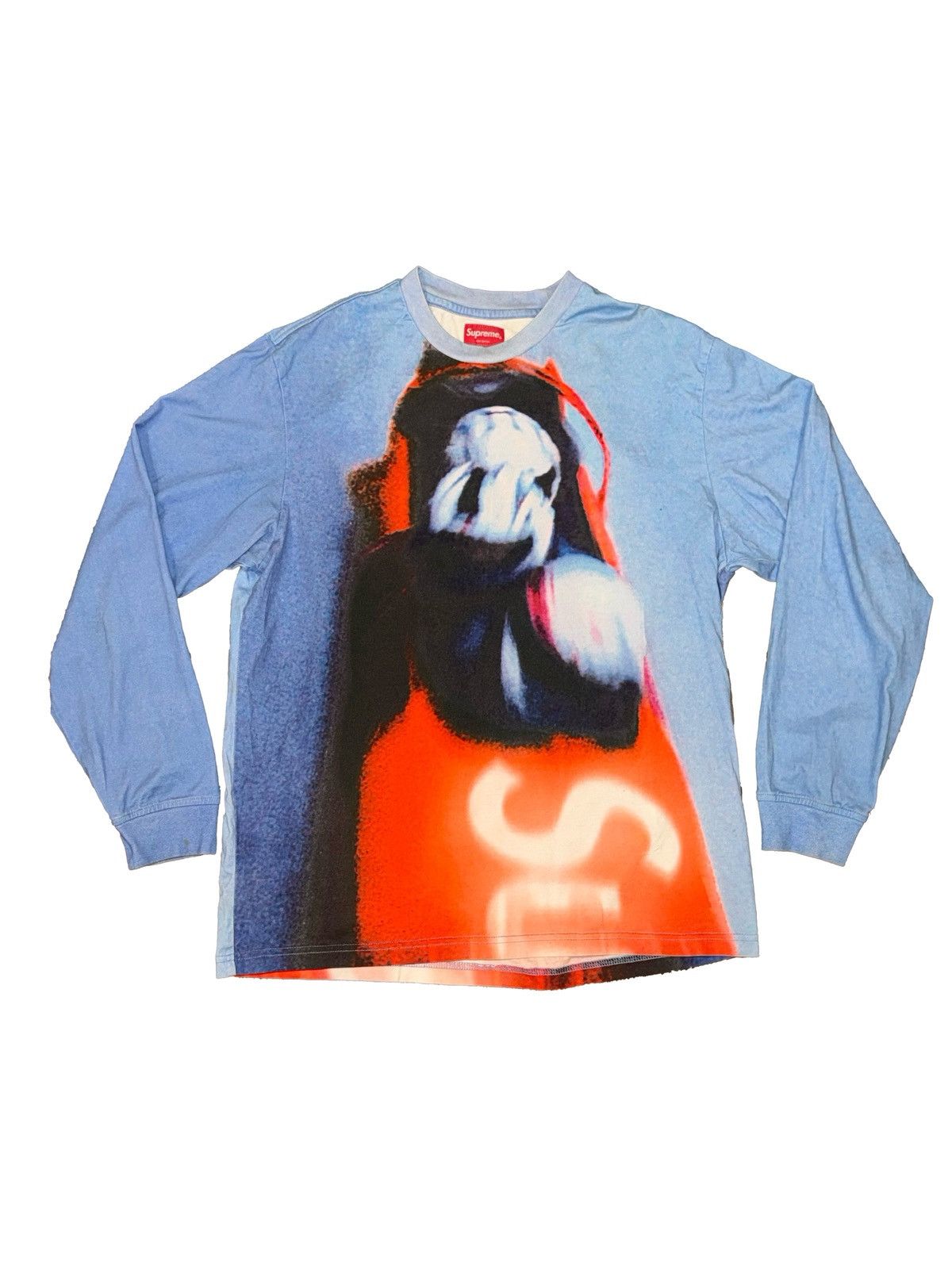 Supreme Supreme Ripple L/S SS18 Navy | Grailed