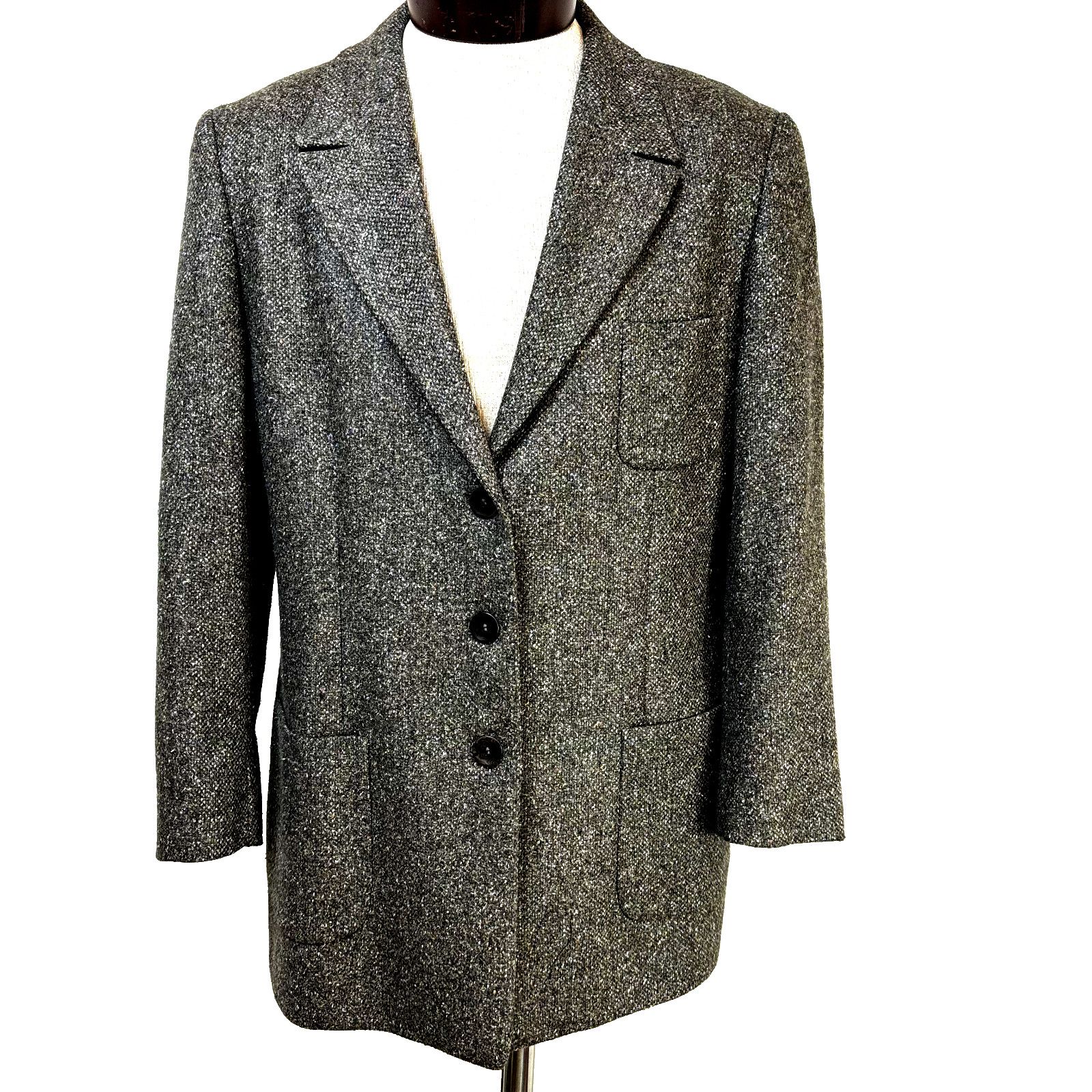 Zanella Zanella Kara Size 14 Women's Blazer Gray Wool Blend Coat Jac Size XL / US 12-14 / IT 48-50 - 1 Thumbnail