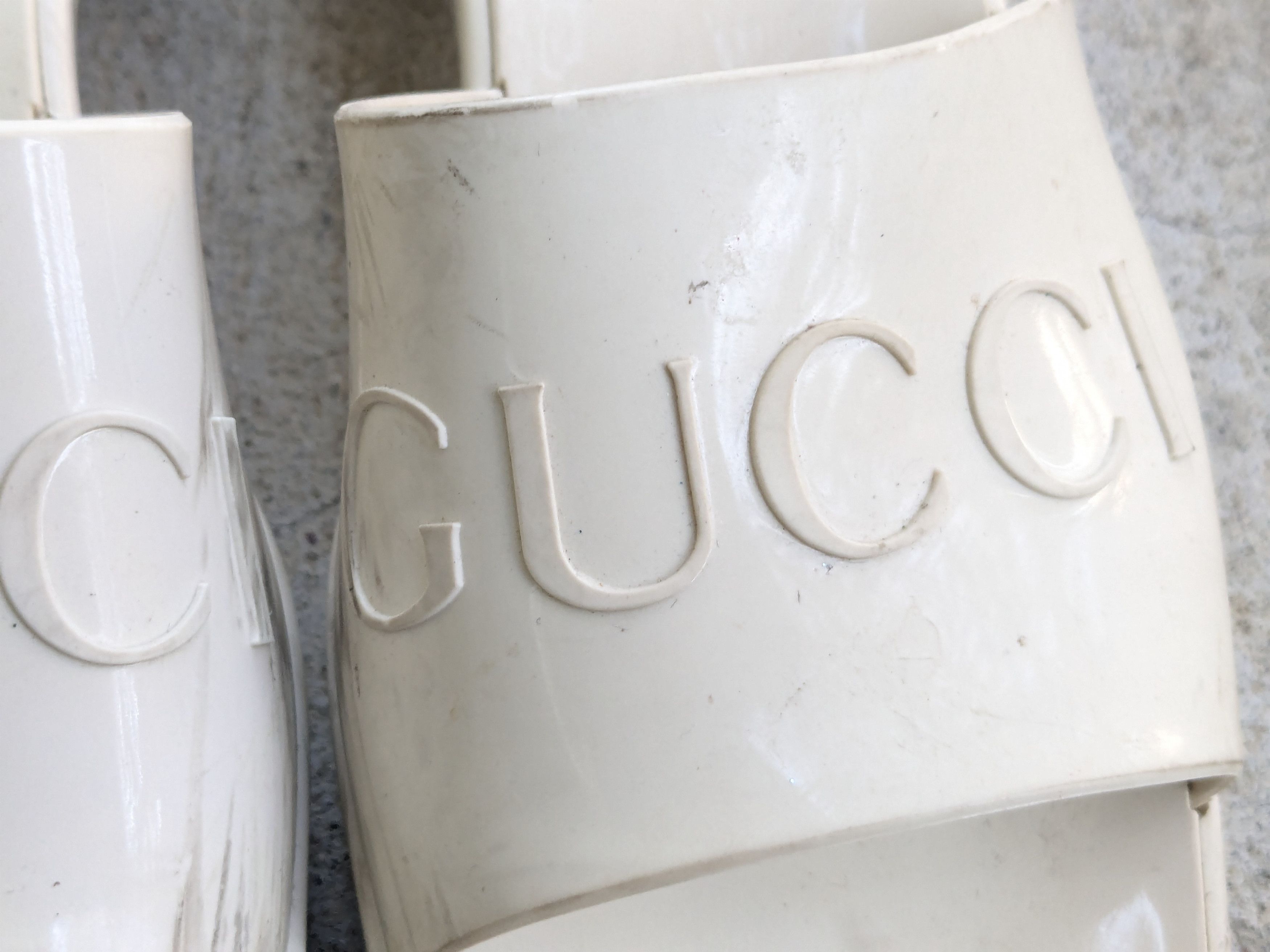 Gucci Gucci Heels Platform Rubber White Block 9 Size US 9 / IT 39 - 4 Thumbnail