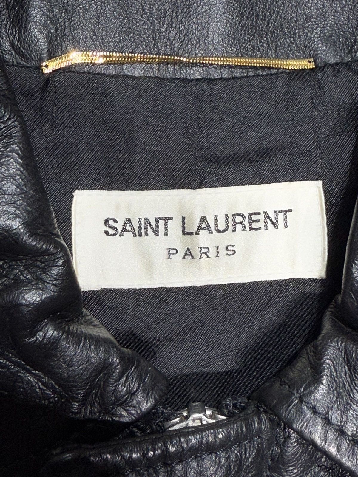 Hedi Slimane × Saint Laurent Paris AW15 Unseen Saint Laurent - Hedi Slimane - Leather Vest Size US S / EU 44-46 / 1 - 9 Thumbnail