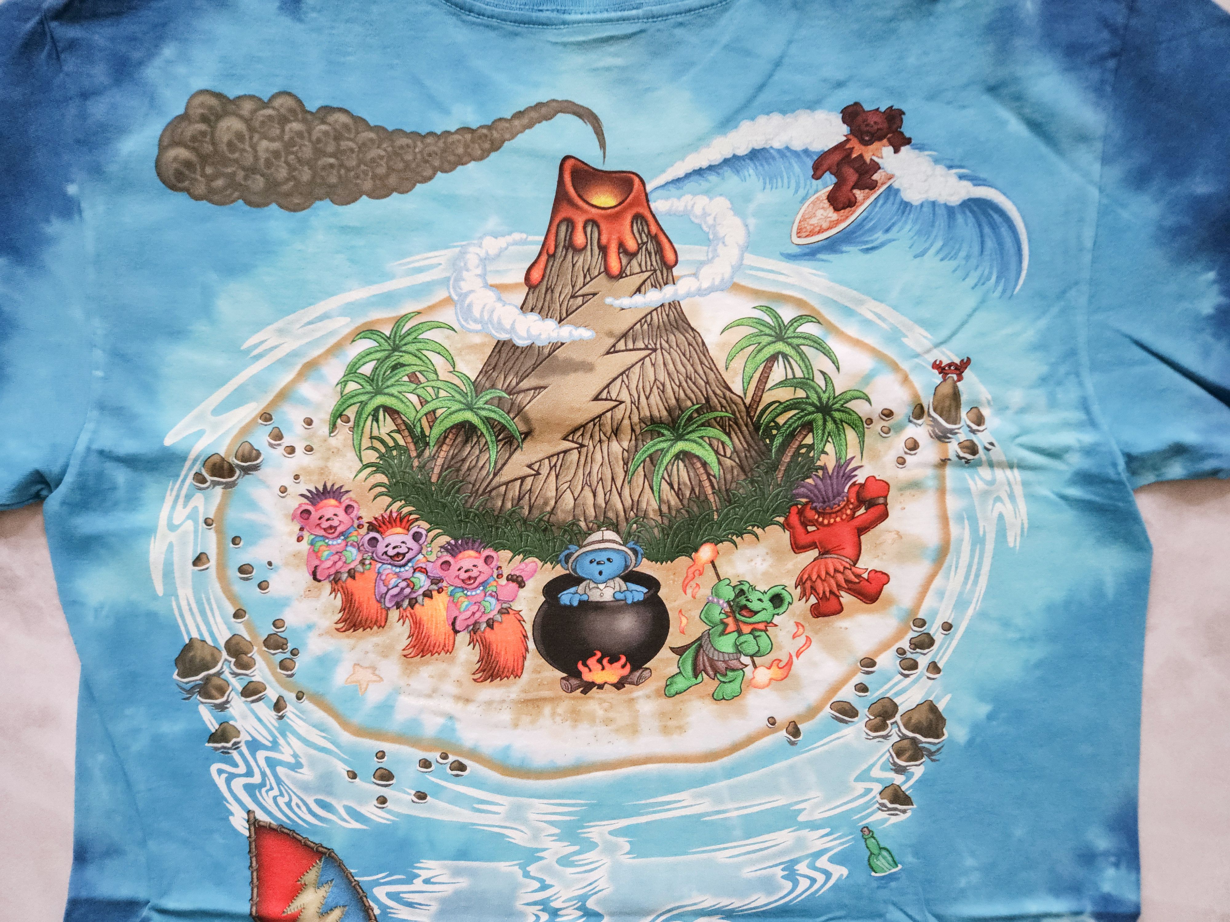 Grateful Dead × Liquid Blue × Vintage Vintage Liquid Blue x Grateful Dead Tiki Bear L T-shirt Size US L / EU 52-54 / 3 - 4 Thumbnail
