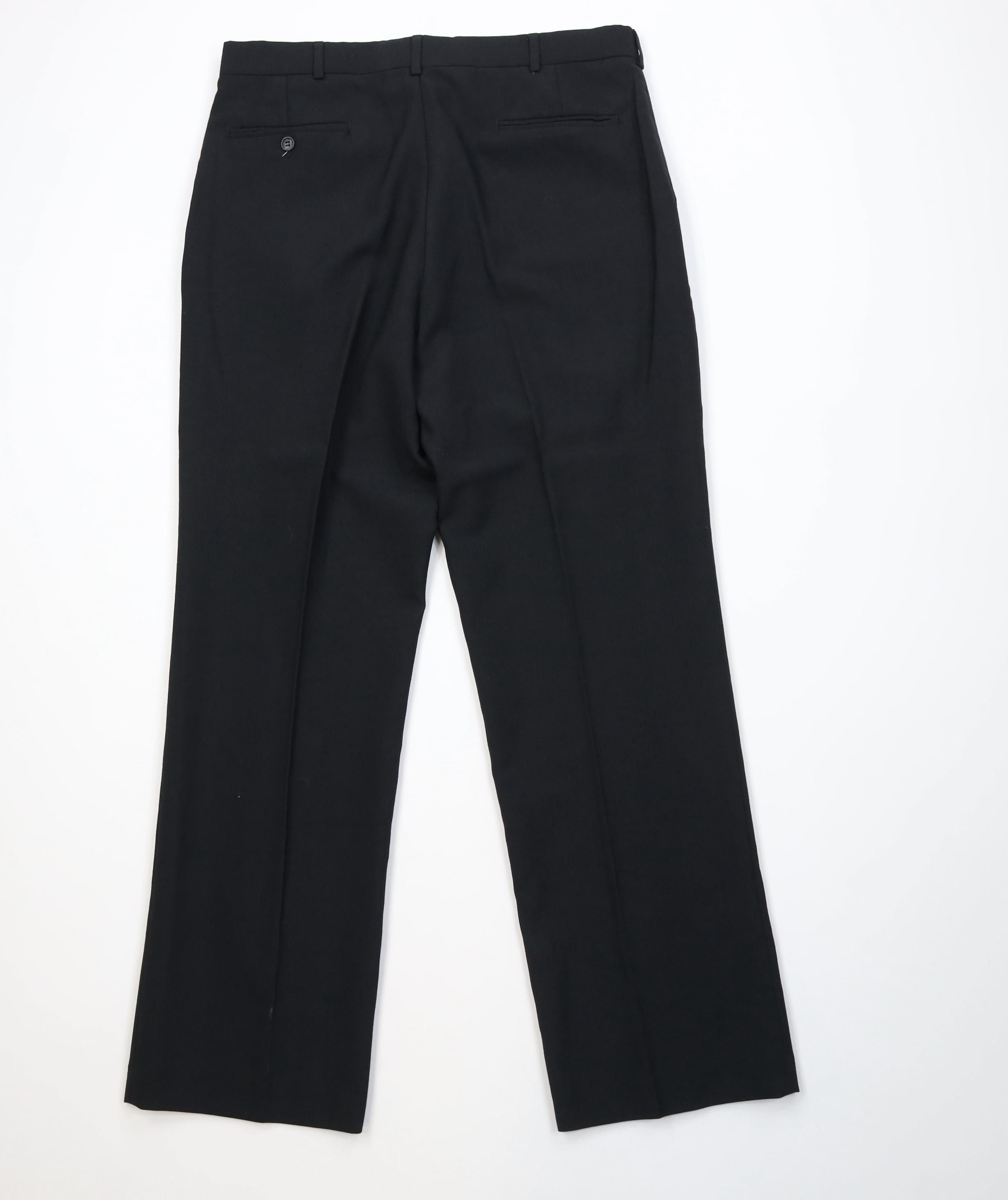 Vintage Vintage 90s Wool Blend Knit Wide Leg Chino Pants Black USA Size US 34 / EU 50 - 13 Thumbnail