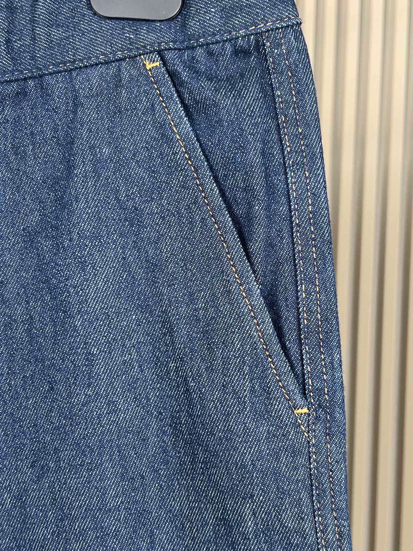 Moncler moncler men's blue cotton denim pants Size US 32 / EU 48 - 2 Thumbnail