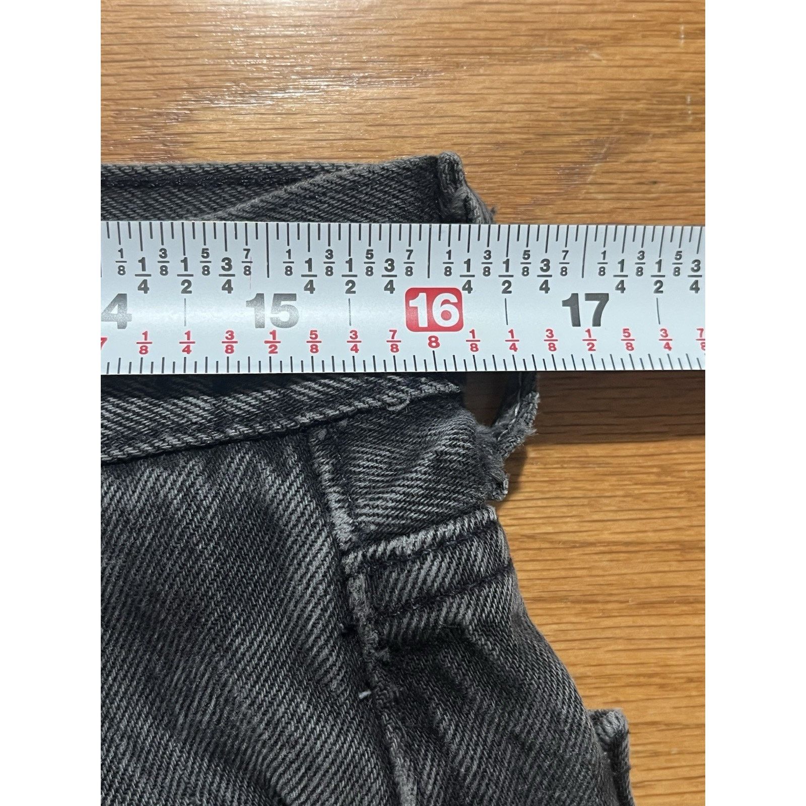 Levi's Vtg Levi’s 501-0660 90s Button Fly Black Denim USA 34W READ Size US 34 / EU 50 - 8 Thumbnail