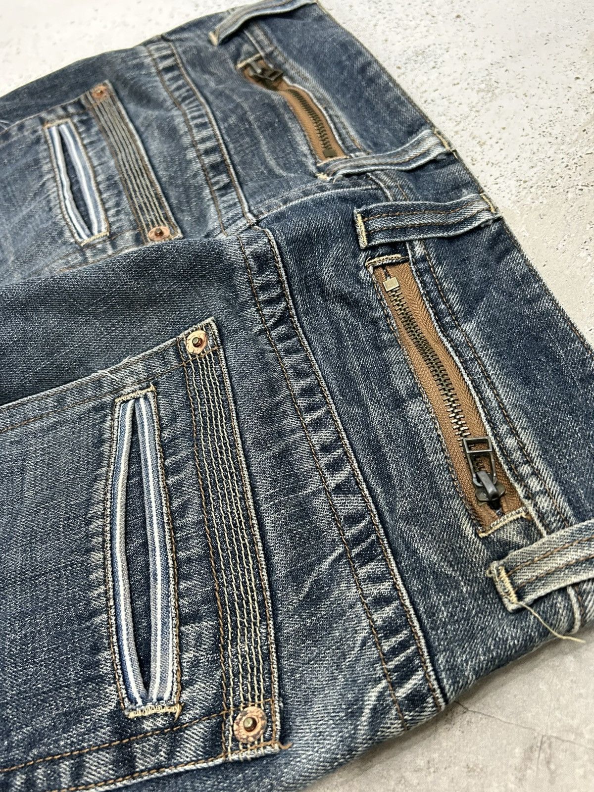 Japanese Brand Made In Heaven Unique Knee Arrow Kapital Style Junya Watanab Size US 33 - 20 Thumbnail