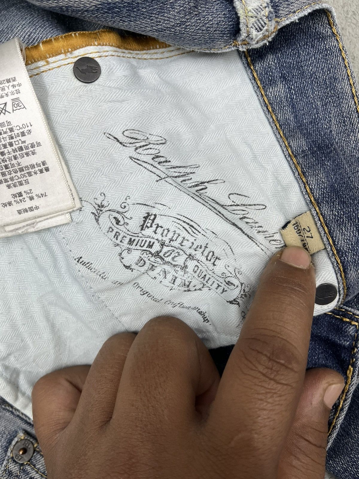 Polo Ralph Lauren × Ralph Lauren ARCHIVE🔥RALPH LAUREN RL SLIM BOOTCUT DENIM Size 30" / US 8 / IT 44 - 10 Thumbnail