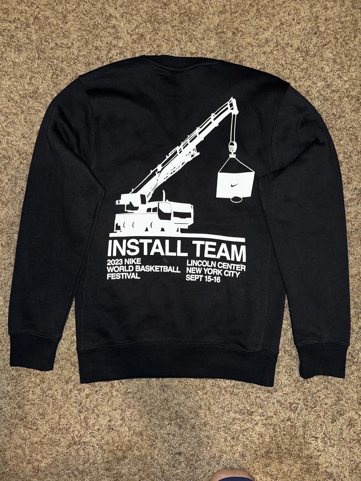 Nike Nike Men’s New York Sunshine Install Team Crewneck Sweater CF6 Black Size US XS / EU 42 / 0 - 5 Thumbnail