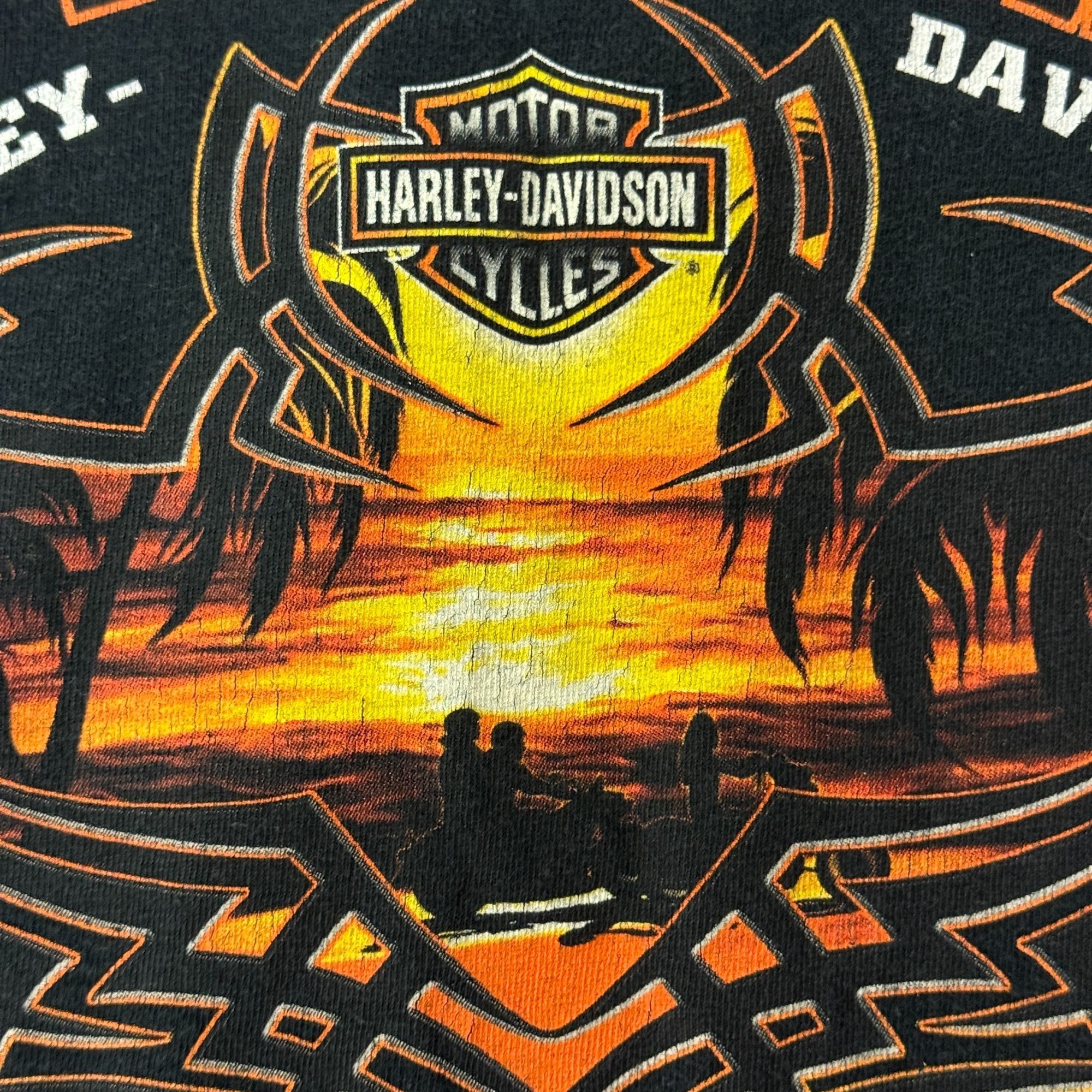 Harley Davidson HD ATV SUNSET CRUIZ Ft Lauderdale Fl HOWLIG WOLF Biker Shirt Size US XXL / EU 58 / 5 - 9 Thumbnail