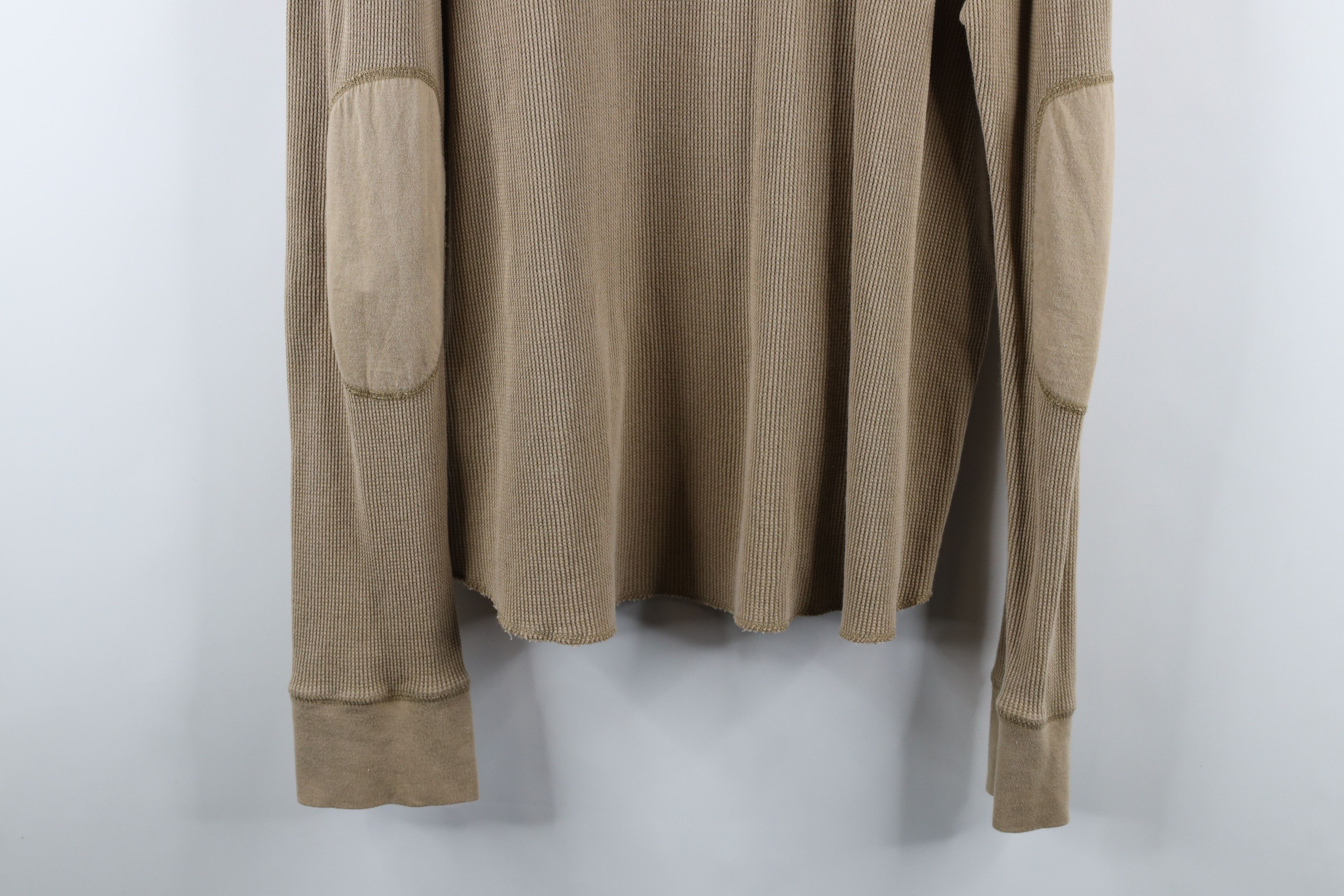 Nautica × Vintage Vintage Nautica Patch Thermal Waffle Knit T-Shirt Beige Size US L / EU 52-54 / 3 - 9 Thumbnail