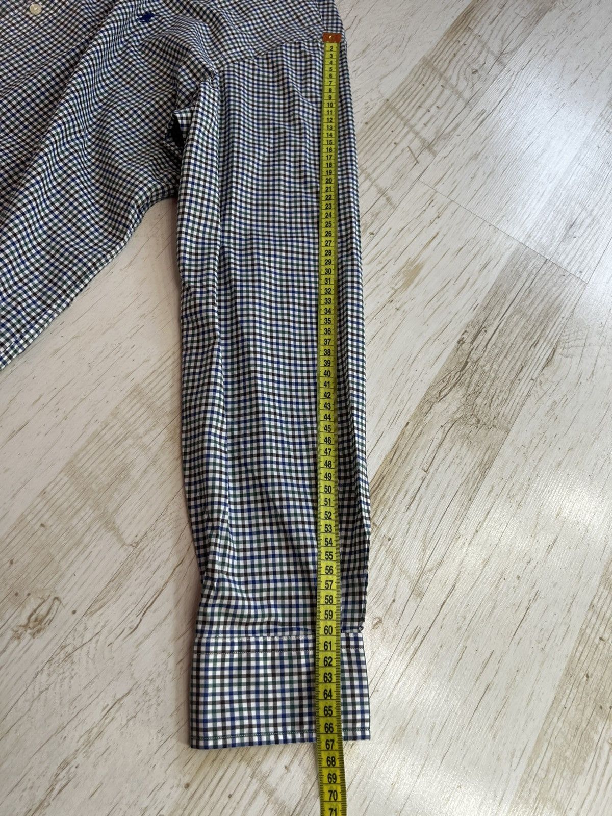 Ralph Lauren Ralph Lauren Classic Fit Plaid Shirt Blue Green Black Cotton Size US L / EU 52-54 / 3 - 15 Thumbnail