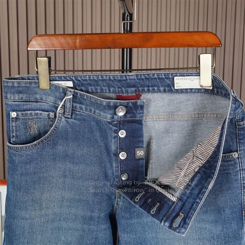 Brunello Cucinelli Brunello Cucinelli Men's Denim Pants Size US 34 / EU 50 - 4 Thumbnail