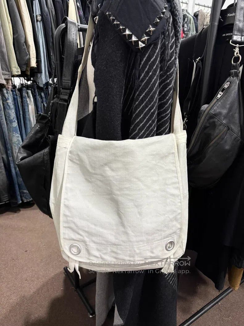 Dries Van Noten Dries Van Noten Waxed denim postman's bag Size ONE SIZE - 1 Thumbnail