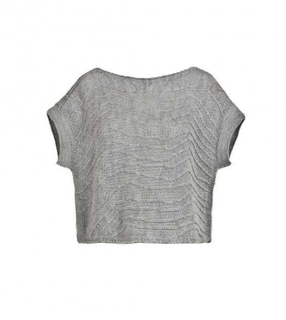 Cop Copine Cop Copine LAUNTER Short Sleeve Cropped Knit Sweater Sz S Size S / US 4 / IT 40 - 1 Thumbnail