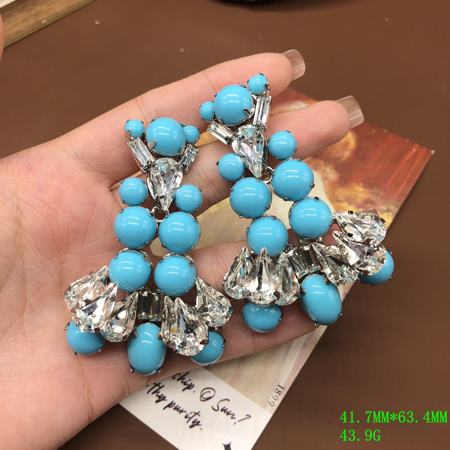 Other blue necklace or earring Size ONE SIZE - 6 Thumbnail