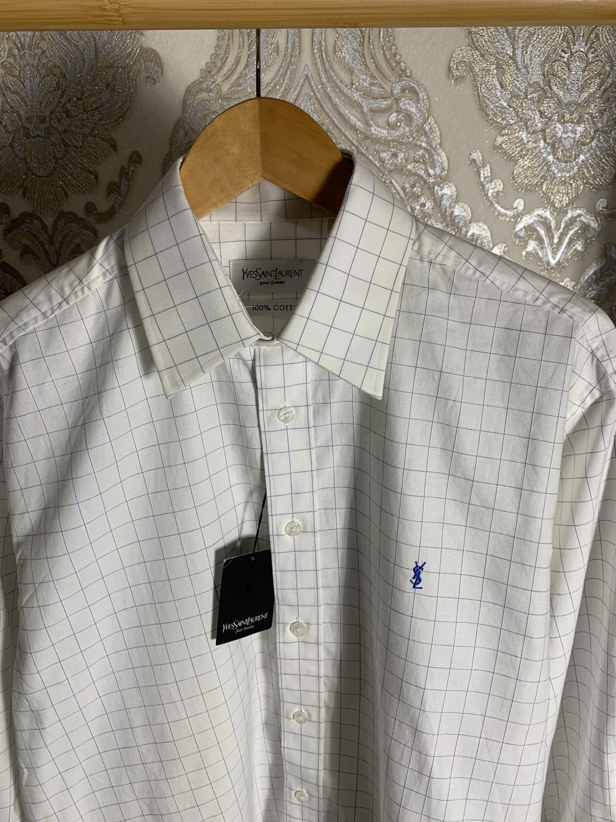 Saint Laurent Paris VINTAGE YVES SAINT LAURENT CLASSIC DESIGNER RETRO Y2K 90s Size US XL / EU 56 / 4 - 3 Thumbnail
