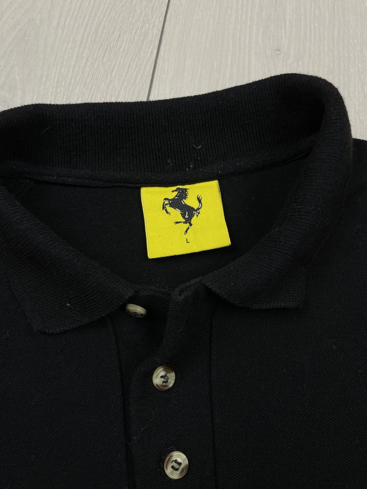 Ferrari Ferrari 1996 Vintage Men’s Black Polo Size L - XL Size US L / EU 52-54 / 3 - 3 Thumbnail
