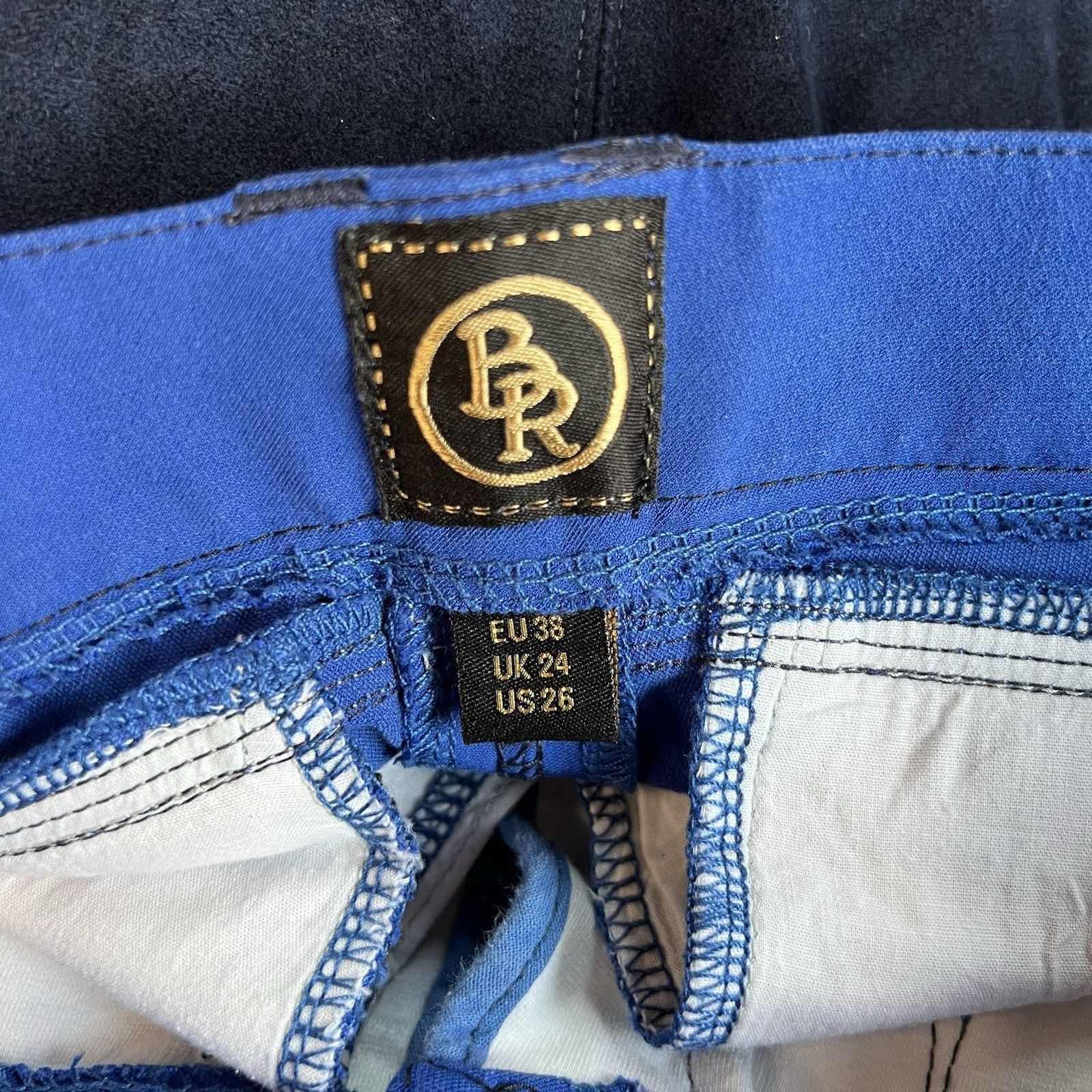 Other BR Equestrian Full Seat Horse Riding Breeches Blue Size 26 Size 26" / US 2 / IT 38 - 4 Thumbnail