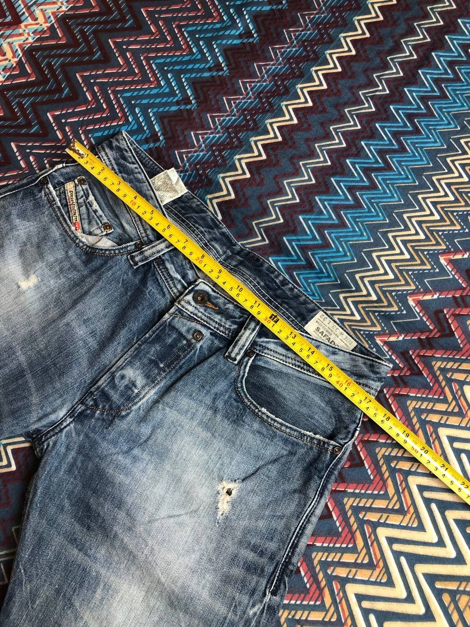 Diesel × Vintage Vintage Y2K Diesel Washed Distressed Denim Jeans Slim Size US 33 - 19 Thumbnail