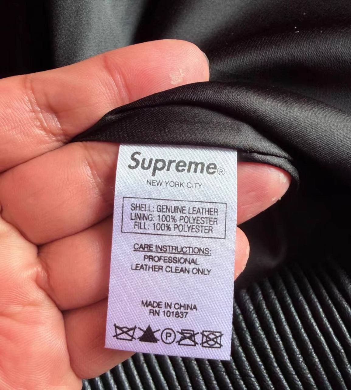 Supreme Supreme FW24 WEEK8 Mister Leather Jacket with Cartoon Size US M / EU 48-50 / 2 - 7 Thumbnail
