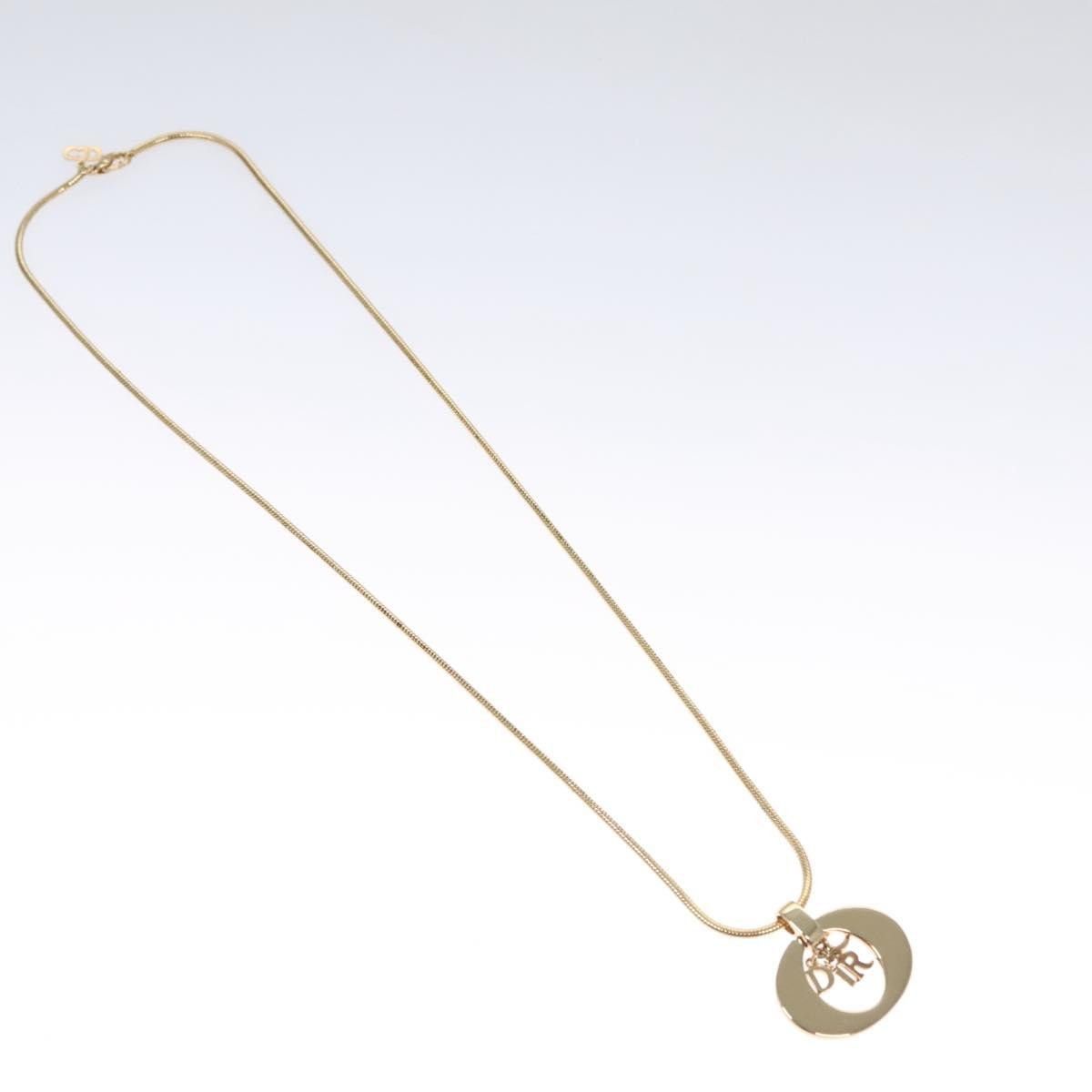 Dior Christian Dior Logo Pendant Necklace Metal Size ONE SIZE - 1 Thumbnail