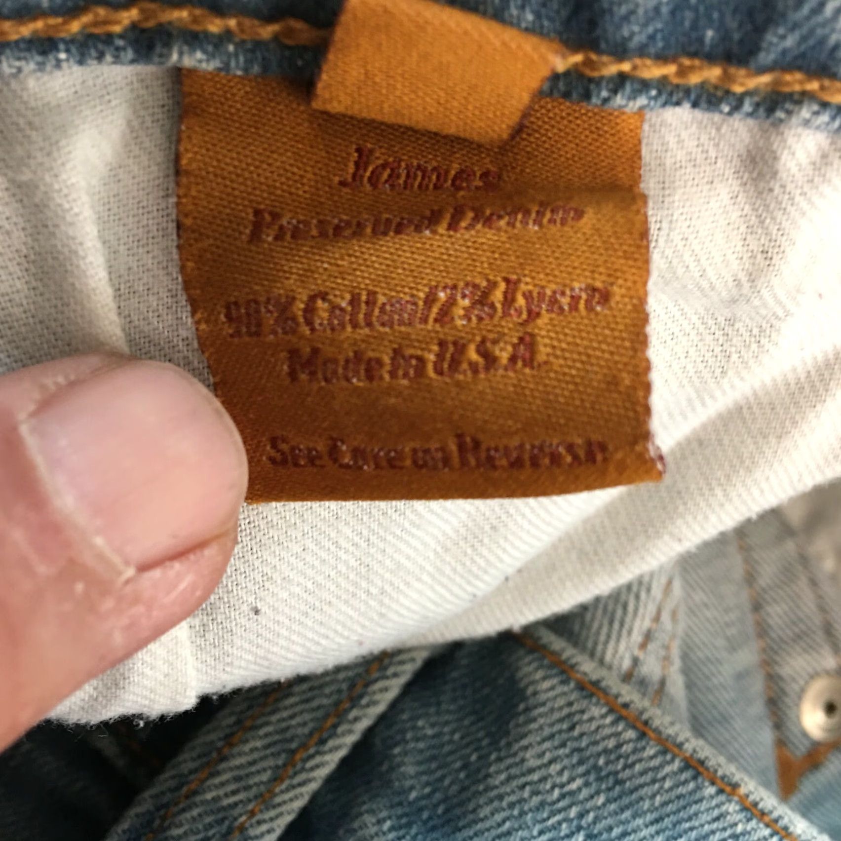 Vintage James Jeans Jeans Women's Size 25 Regular Casual Mid Rise Blue 28X34 Womens Size 42" / US 20 - 7 Thumbnail