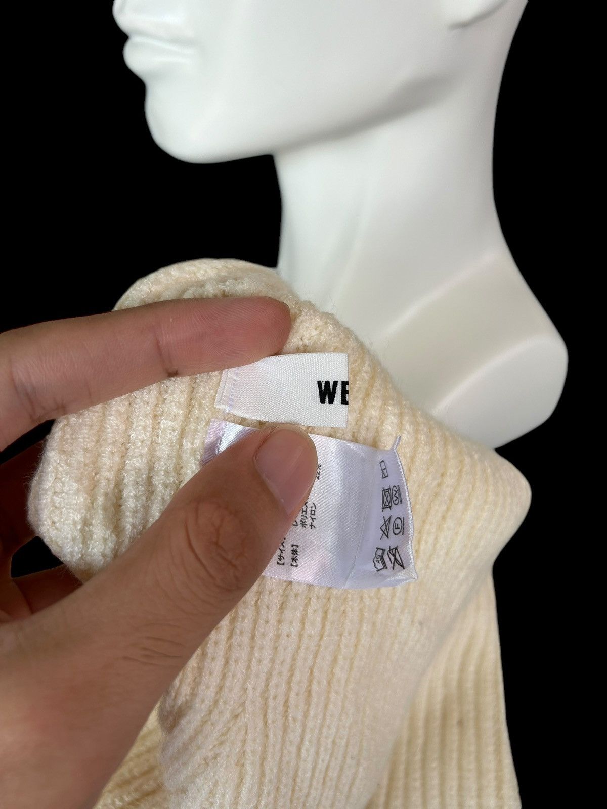 Japanese Brand × Kapital × Vintage Balaclava Japanese Brand Wego Knitt Balaclava big Beanie ☠️🎌🎌 Size ONE SIZE - 7 Thumbnail