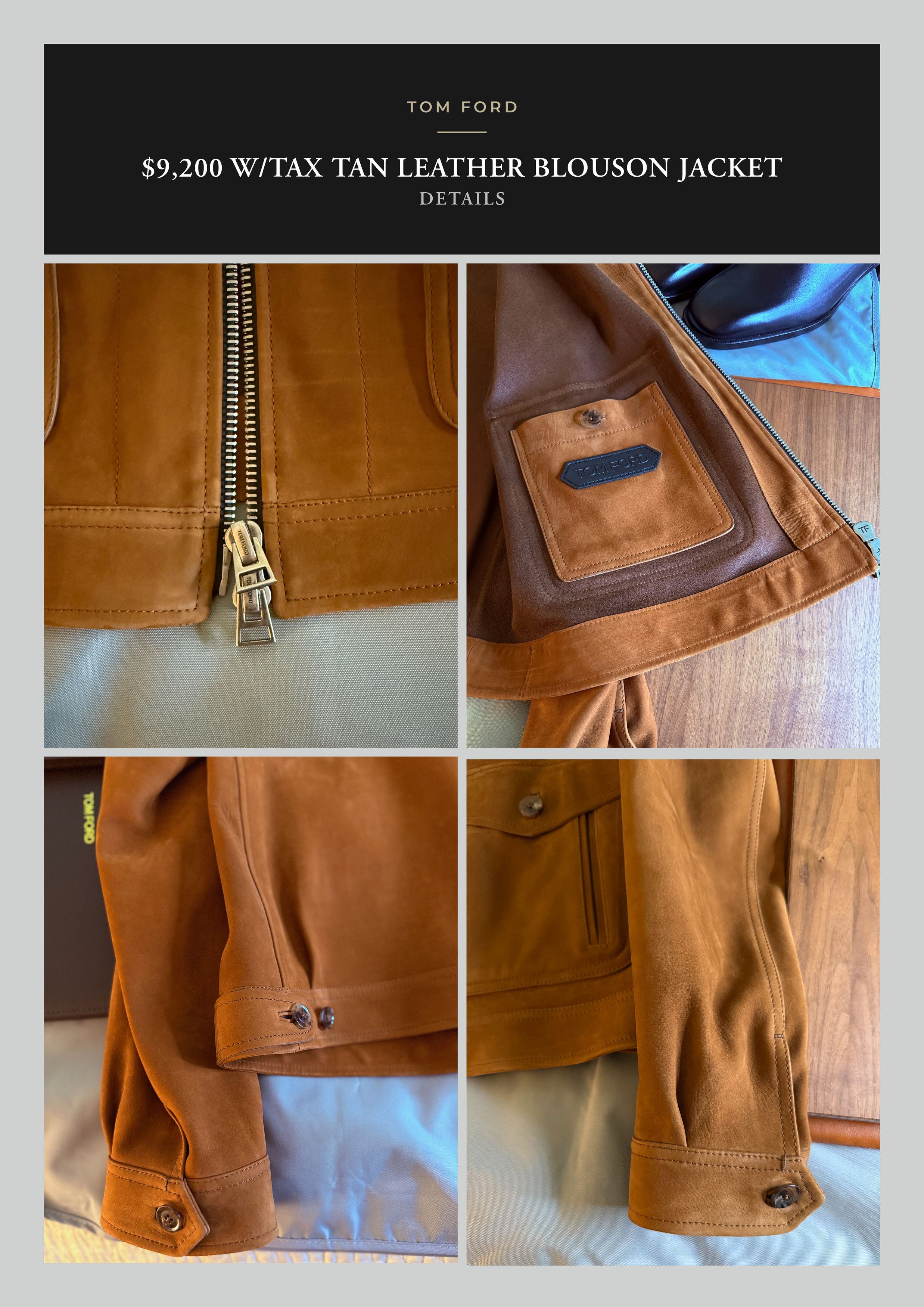 Tom Ford Fits smaller, A Menswear Grail, Rare Bovine Leather Jacket Size US XXL / EU 58 / 5 - 22 Thumbnail