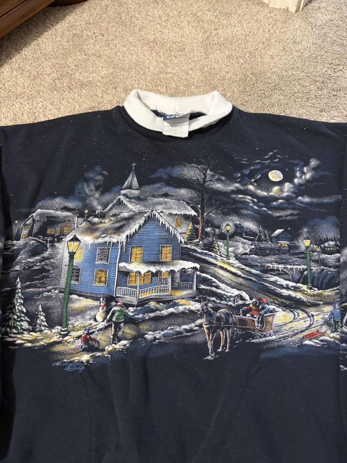 Other Vintage 90s Art Unlimited Christmas Sweater Womens Size M Size M / US 6-8 / IT 42-44 - 1 Thumbnail