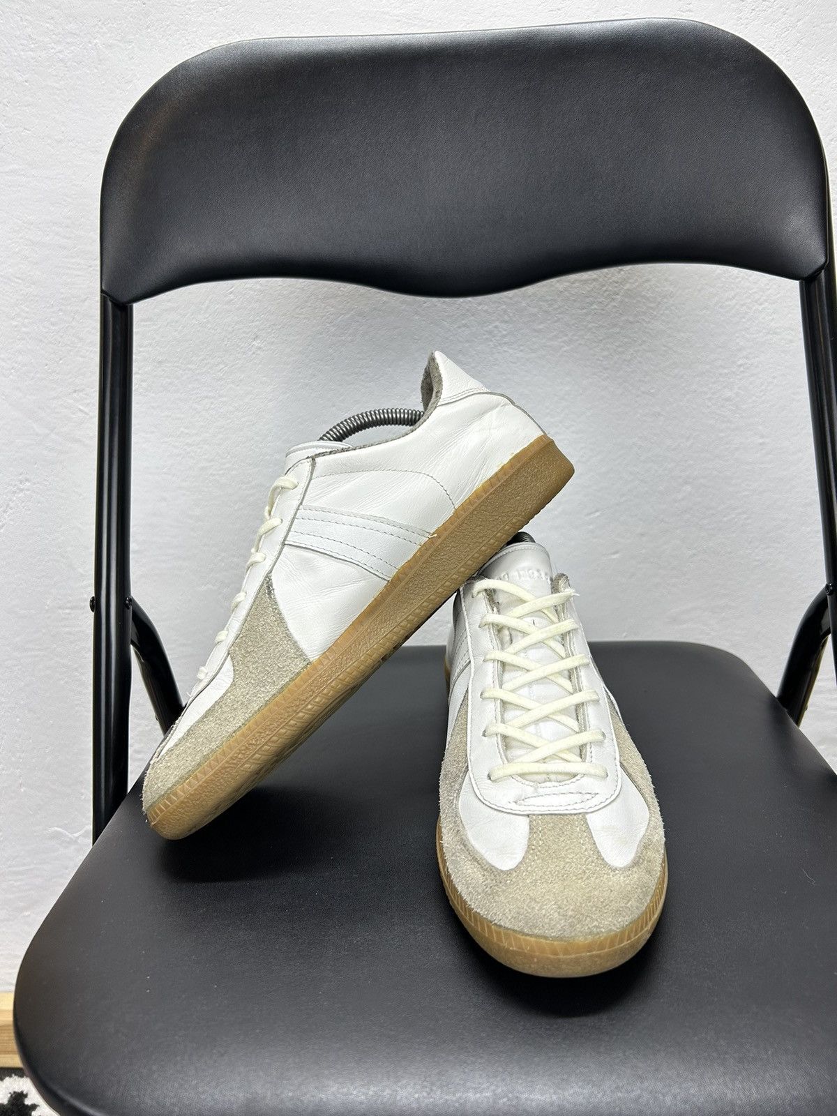Vintage Vintage BW Sport GATs Sneakers Leather White Military Size US 7.5 / EU 40-41 - 5 Thumbnail