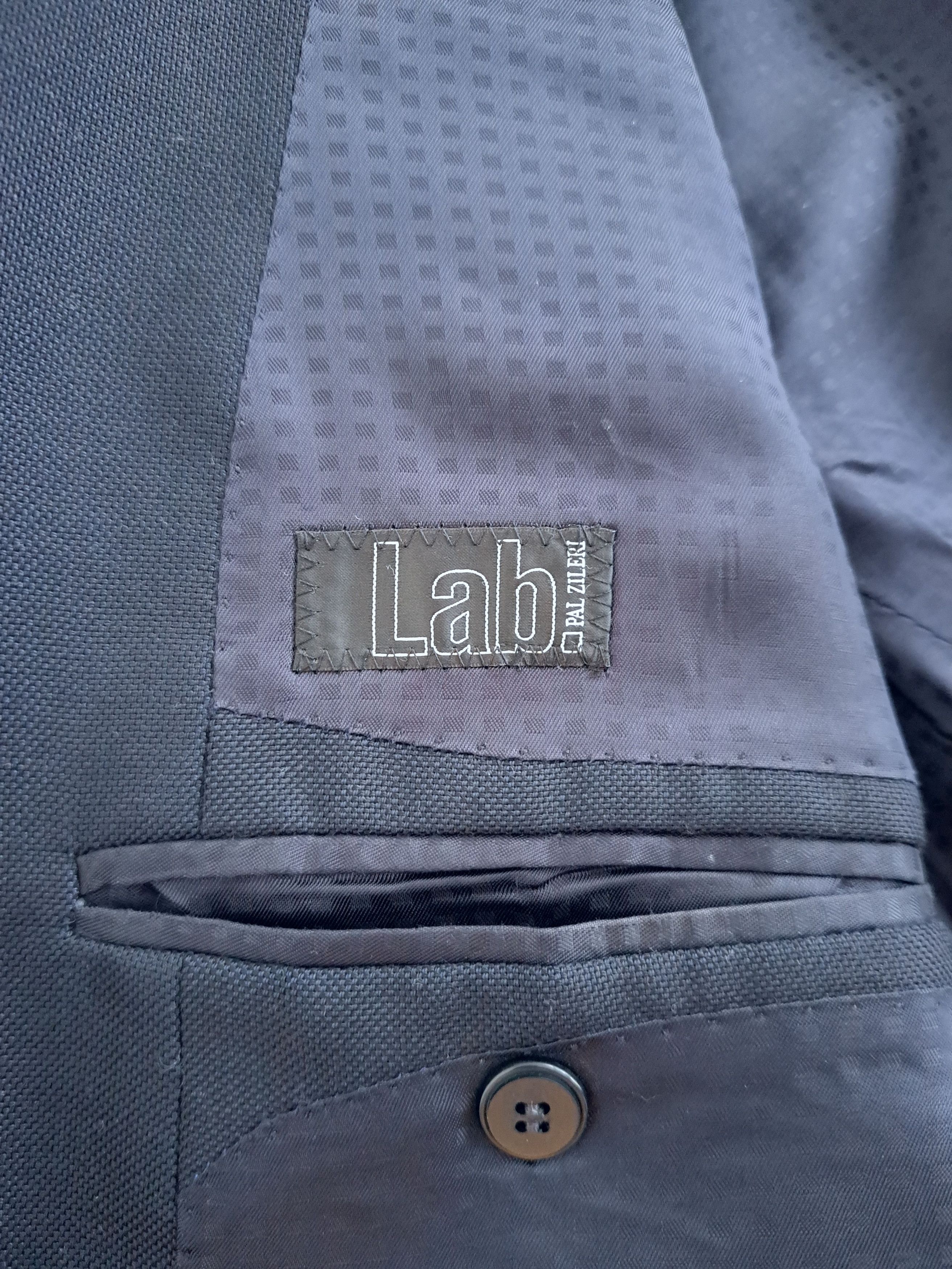 Pal Zileri LAB Sports Coat Suit Jacket - Navy Basket Weave - Sz EU 50R Size 40R - 5 Thumbnail
