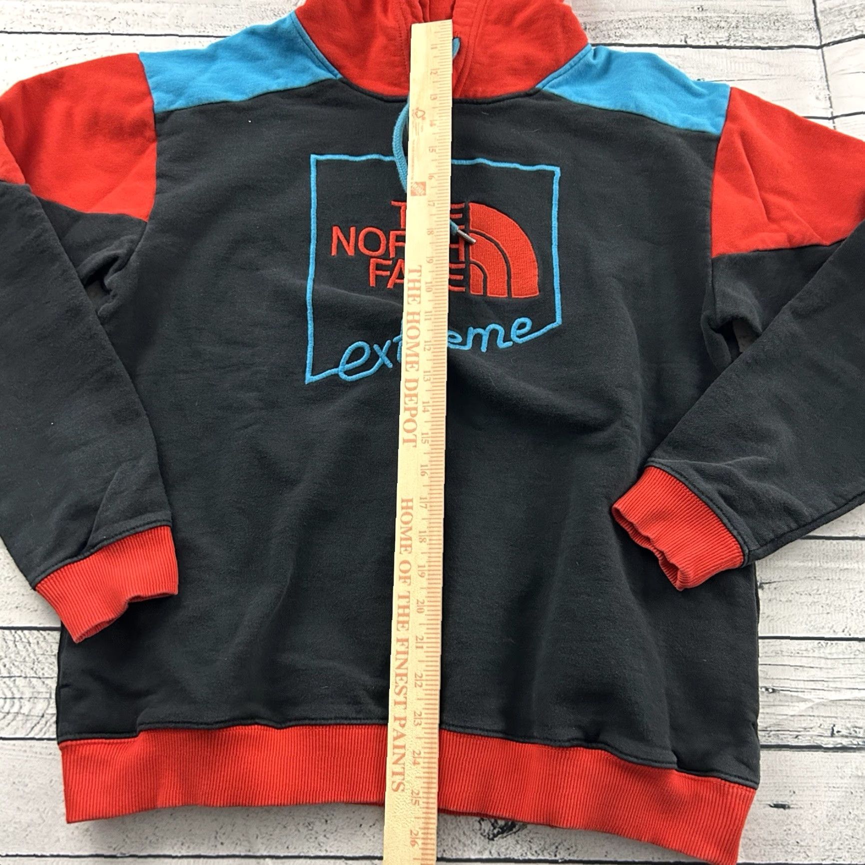 The North Face The North Face Extreme Pullover Hoodie Sweatshirt Mens S Blue Fire Red Pullover Hoodie Mens Small Blue The North Face Hoodie Mens S Blue Size US S / EU 44-46 / 1 - 2 Thumbnail