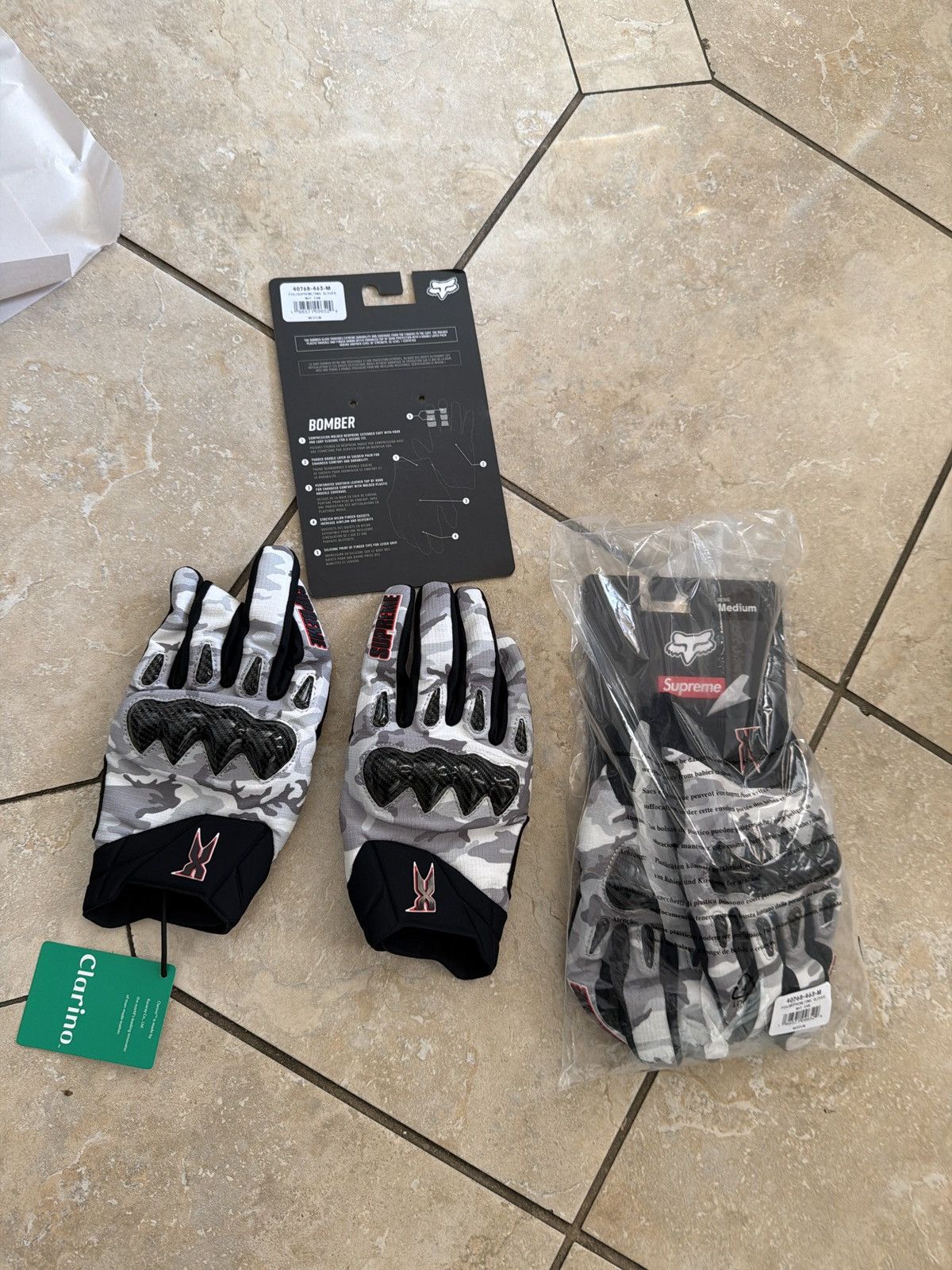 その他 Supreme x Fox Racing DMX Bomber Gloves Buy Supreme x Fox Racing DMX Bomber Gloves 'Snow Camo' - FW25A62