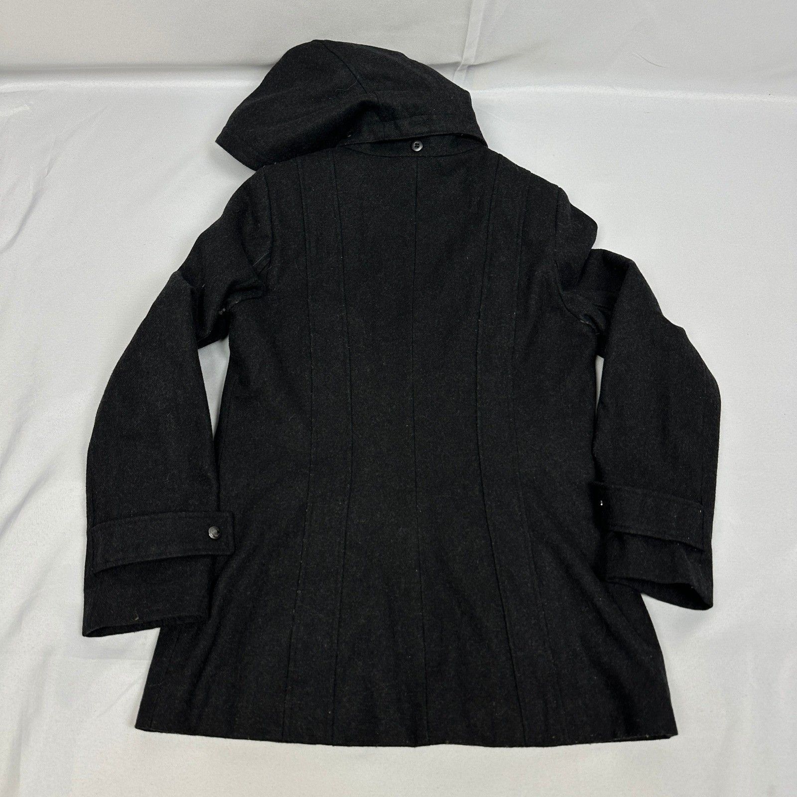 Calvin Klein Calvin Klein Women's Wool Blend Hooded Coat Black Size S Size S / US 4 / IT 40 - 5 Thumbnail