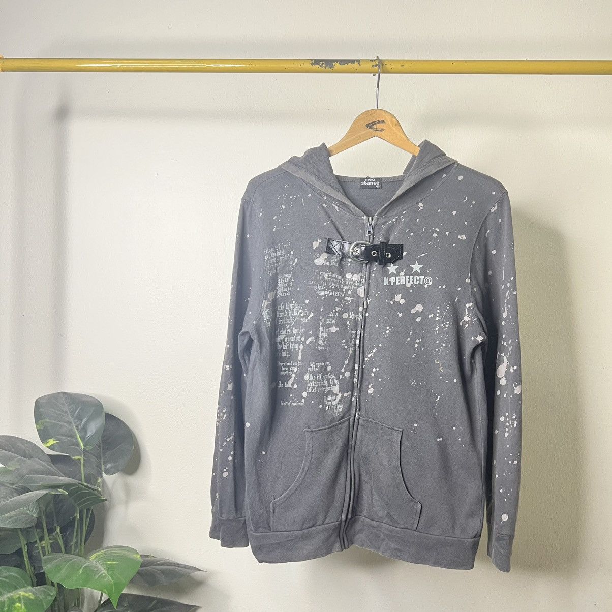 Japanese Brand NEO STANCE PUNK BUCKLE HOODIE ZIPER SWEATSHIRT Size US M / EU 48-50 / 2 - 1 Thumbnail