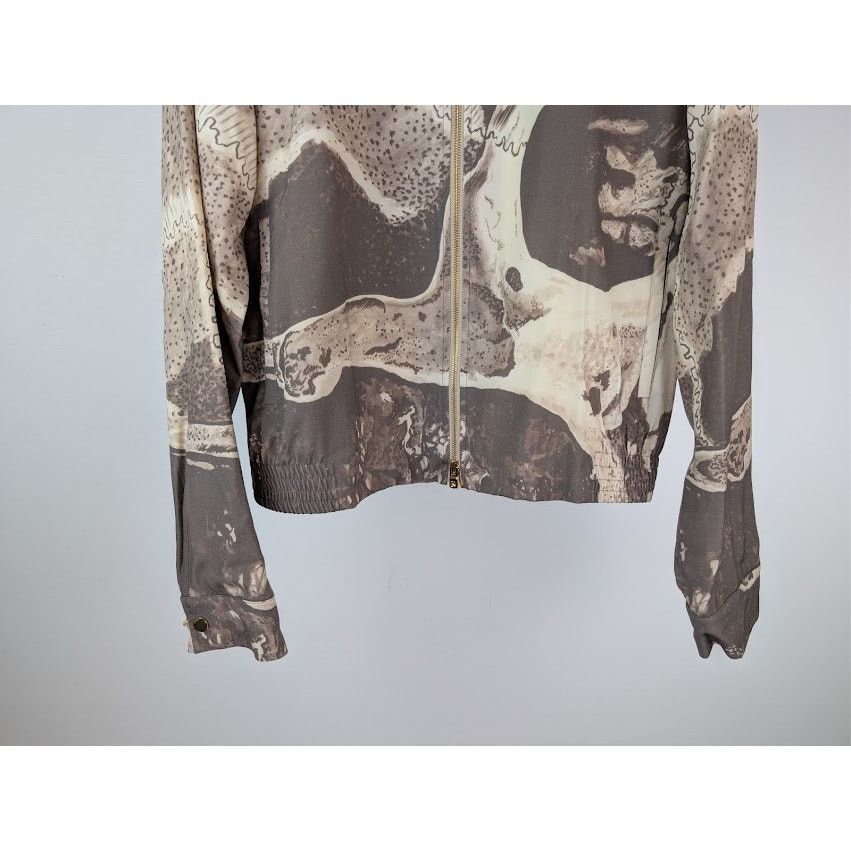 Amiri o1rshd1 Wes Lang Big Skull Blouson Jacket in Mink Size US XL / EU 56 / 4 - 4 Thumbnail
