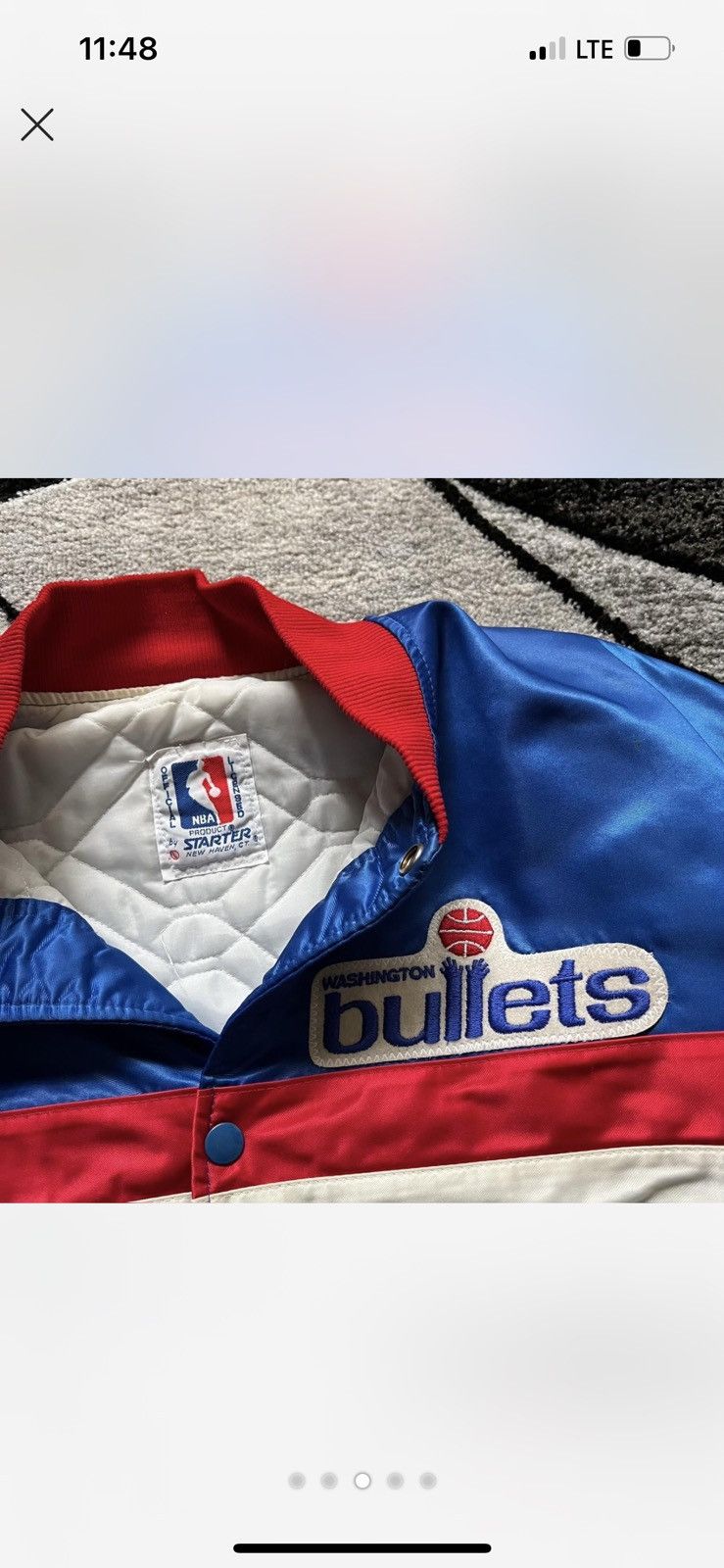 Starter Vintage Washington Bullets Starter Jacket large Size US L / EU 52-54 / 3 - 3 Thumbnail