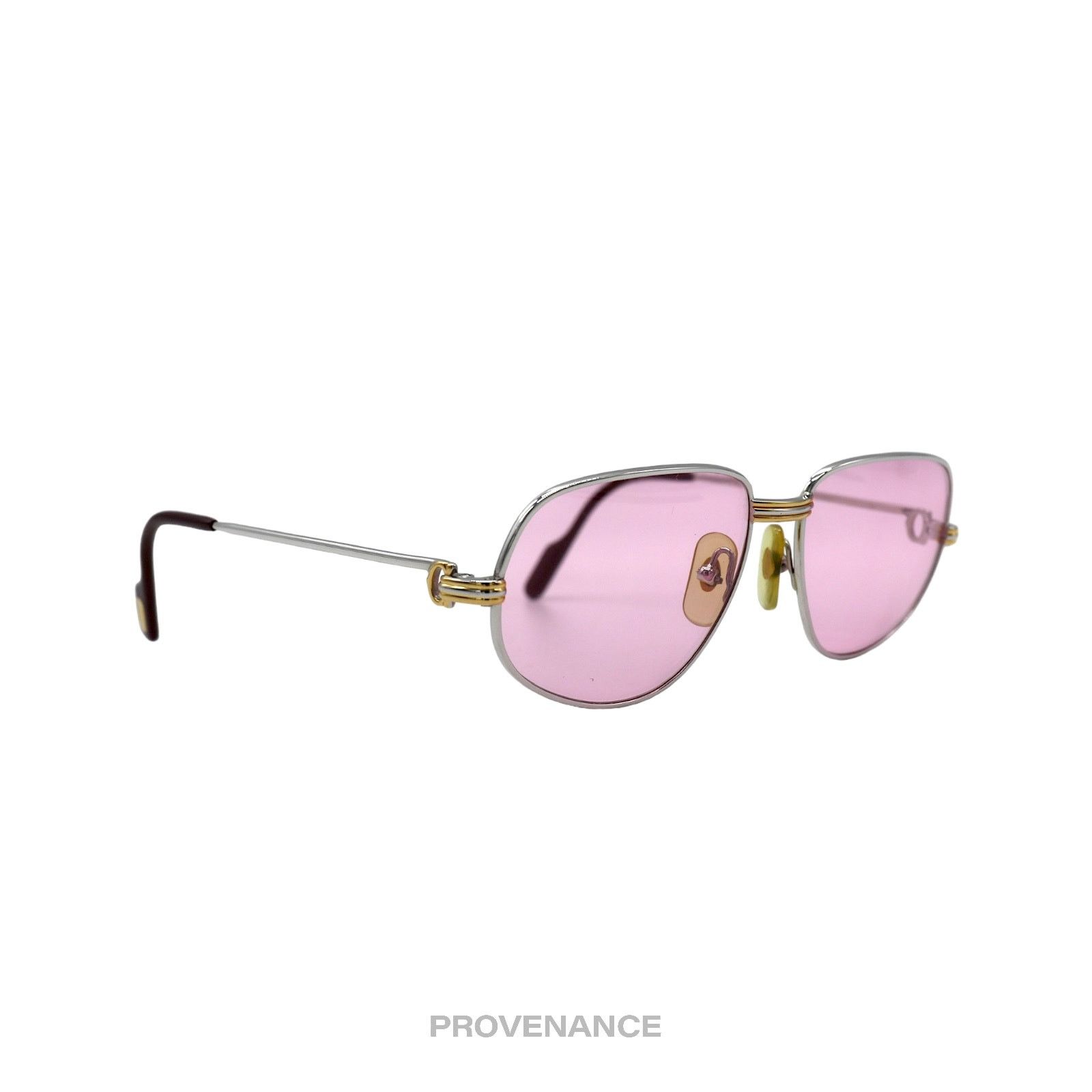 Cartier 🔴 Cartier Romance Louis (Drake) Sunglasses - Pink Size ONE SIZE - 3 Thumbnail