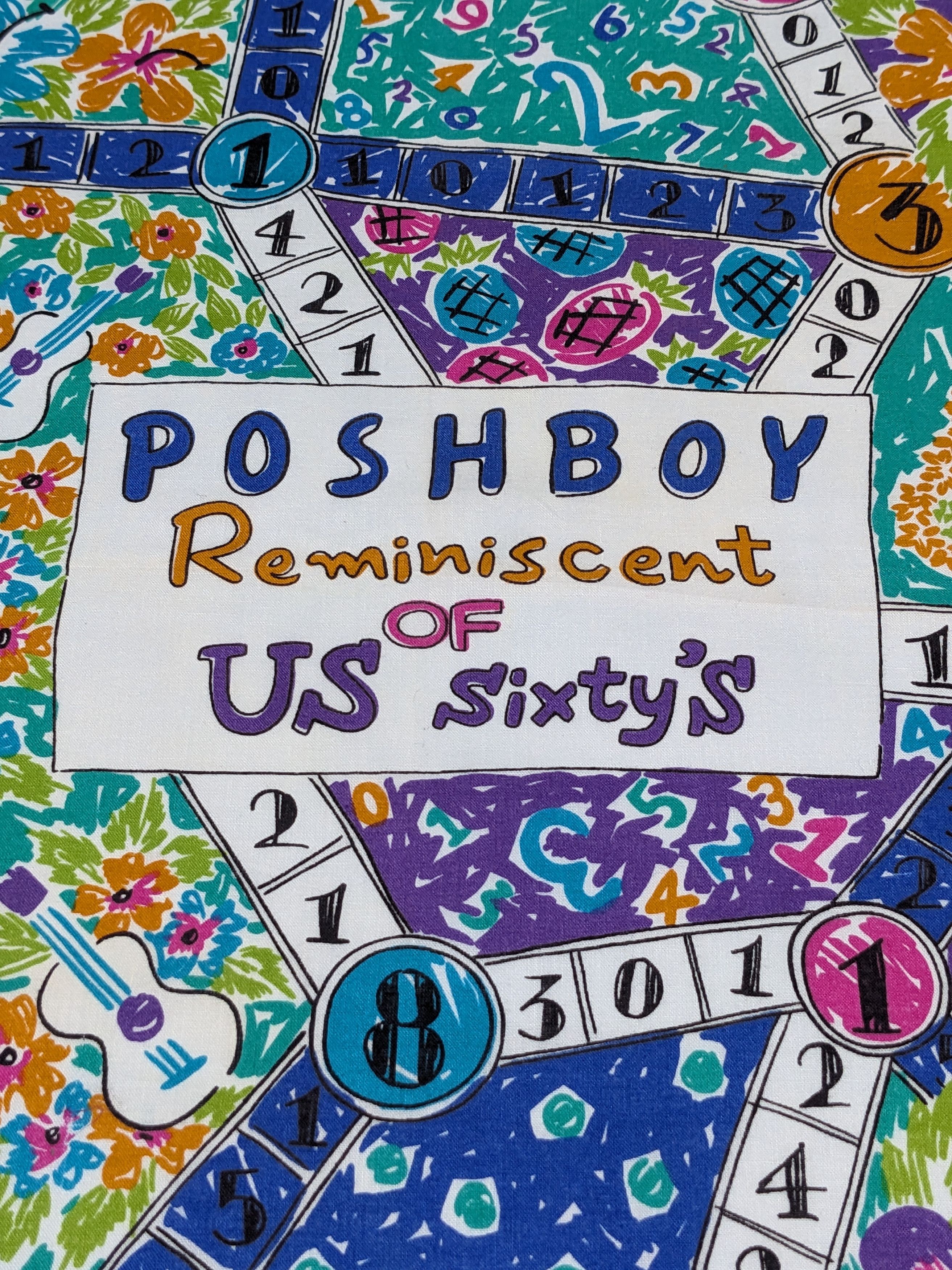 Other POSH BOY Handkerchief Reminiscent Of US Sixtys Board Game Size ONE SIZE - 2 Thumbnail