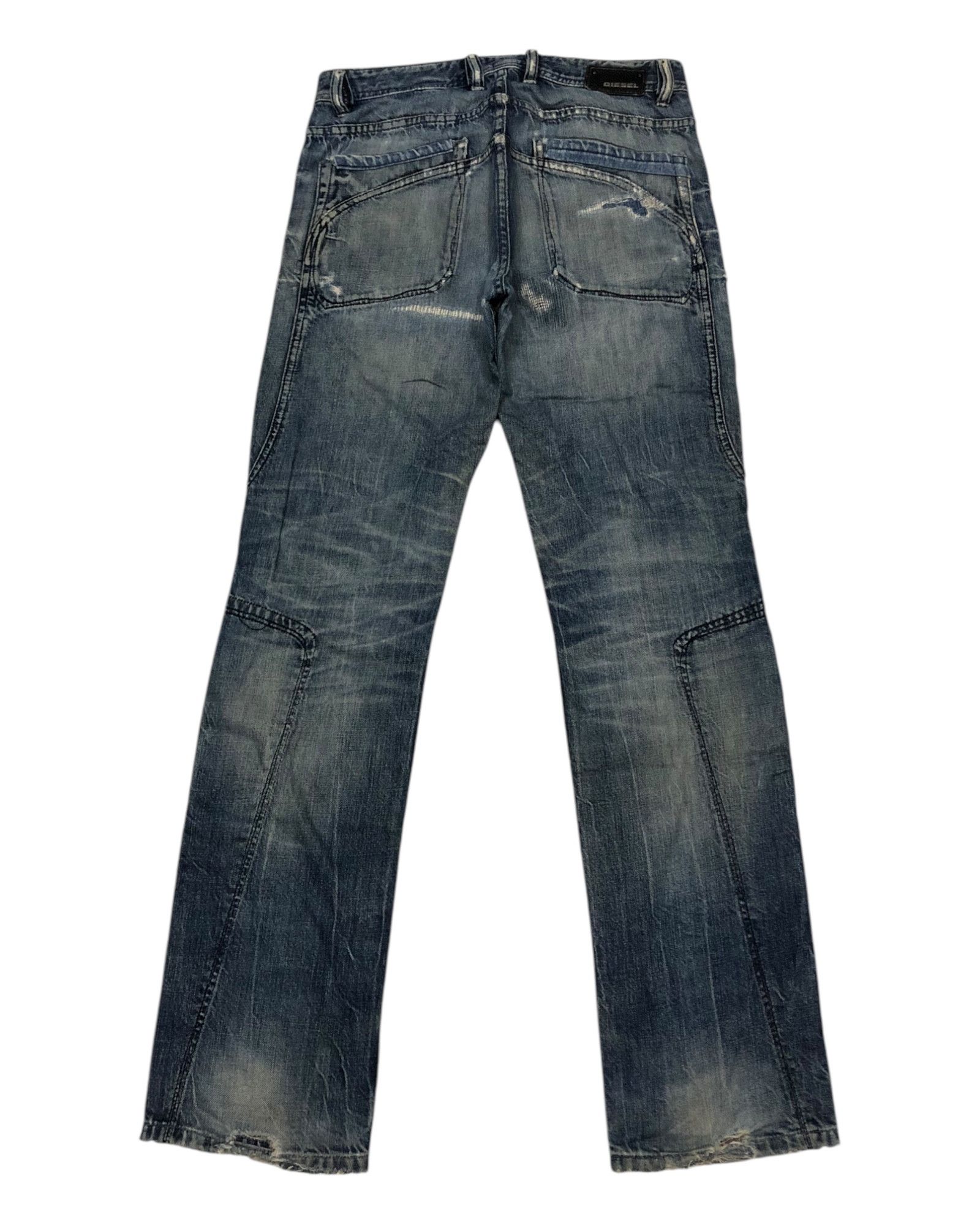 Diesel 🔥RARE DIESEL DISTRESSED DENIM UNDERCOVER STYLE DESIGN Size US 30 / EU 46 - 2 Thumbnail