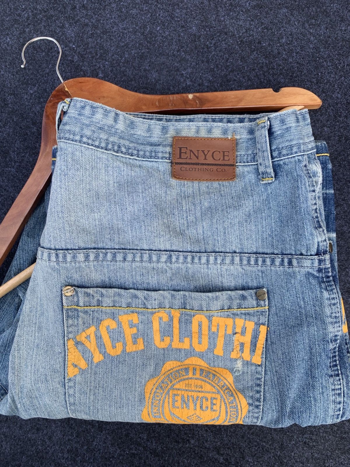 Enyce Enyce Baggy Jeans Y2K Loose Fit Hip Hop Denim (32) Size US 38 / EU 54 - 8 Thumbnail
