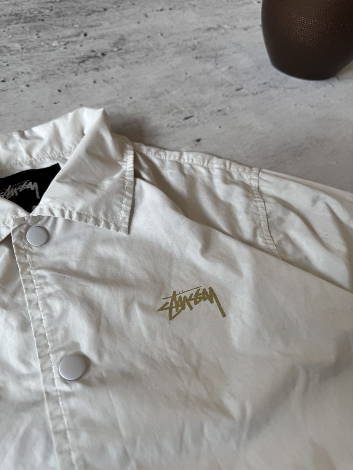 Japanese Brand × Stussy × Vintage STUSSY COAT JACKET DOUBLE LOGO VINTAGE NYLON JACET Size US M / EU 48-50 / 2 - 6 Thumbnail