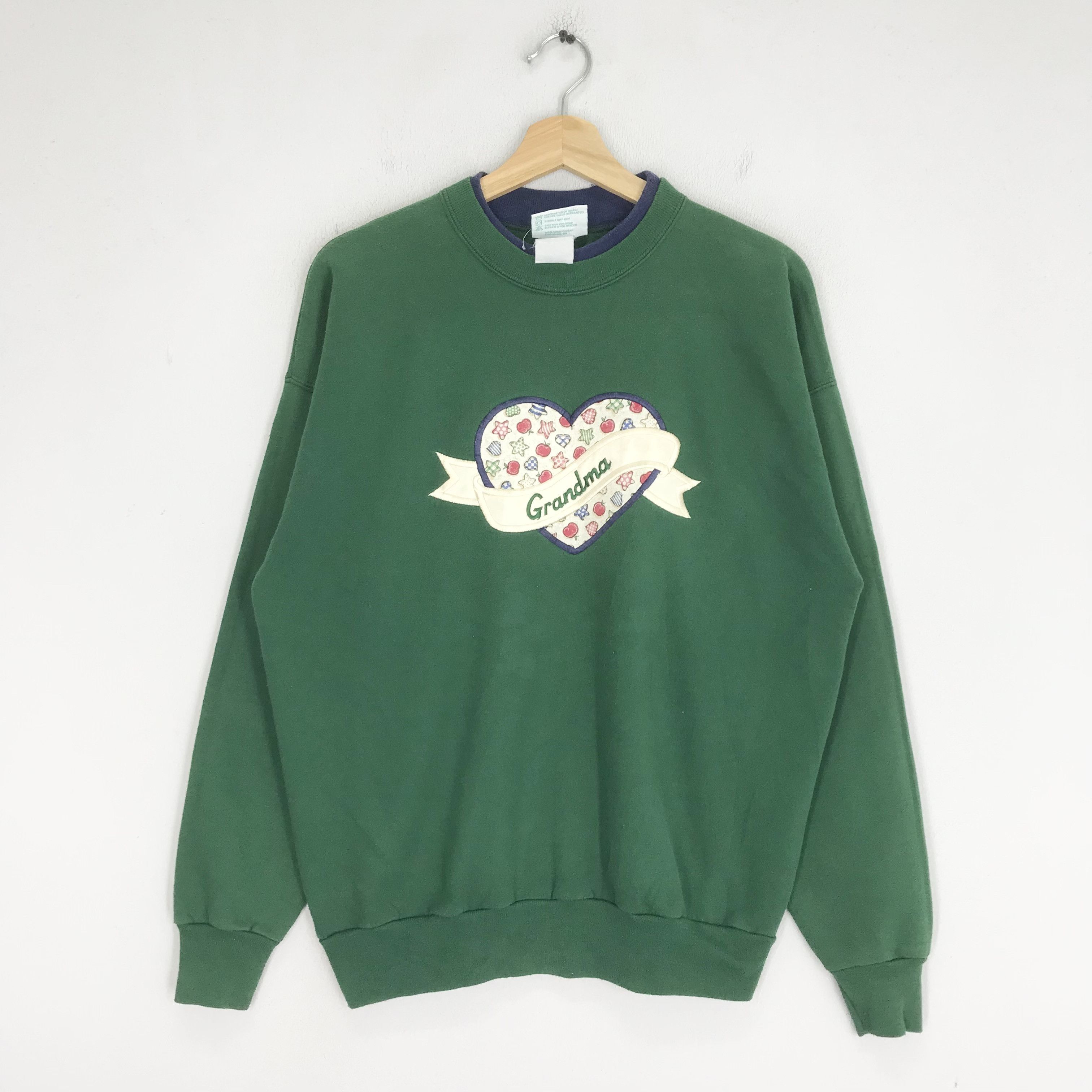 Vintage Vintage 90's Grandma Embroidery Sweatshirt - 414 Size US L / EU 52-54 / 3 - 1 Thumbnail