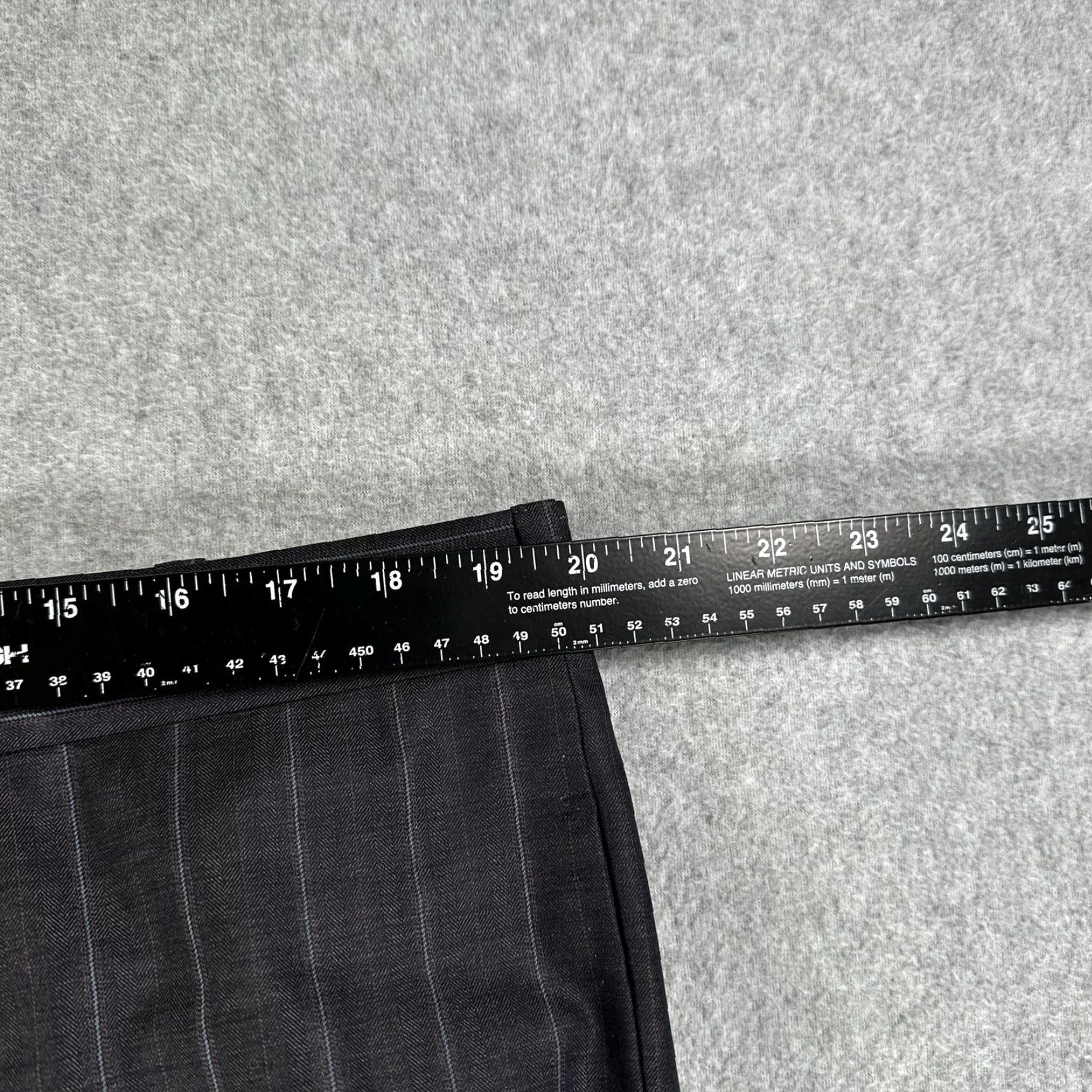 Vintage Norton & Sons Dress Pants Mens 40x29 Gray Pinstripe Cuffed Tailored Savile Row Dress Pants Mens 40 Regular Gray Pinstripe Size US 40 / EU 56 - 5 Thumbnail