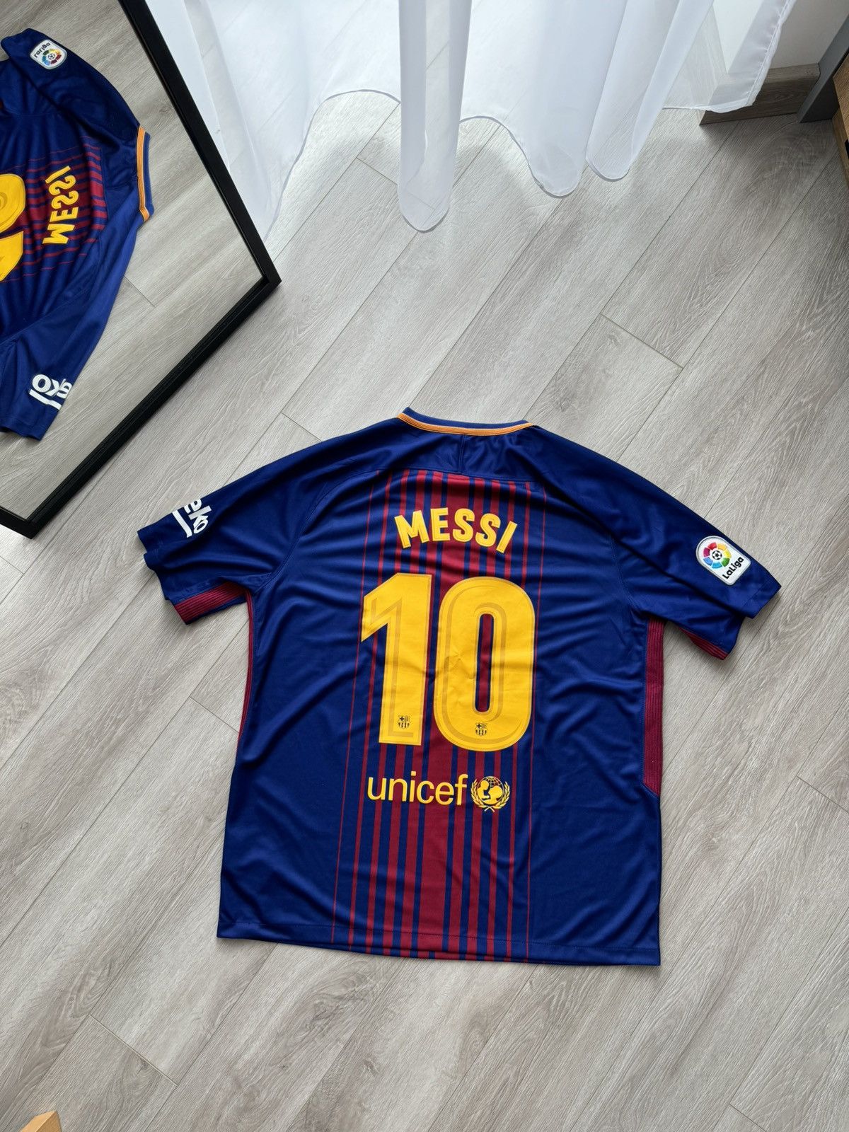 Nike Messi F.C. Barcelona 2018 Home Soccer Football Jersey